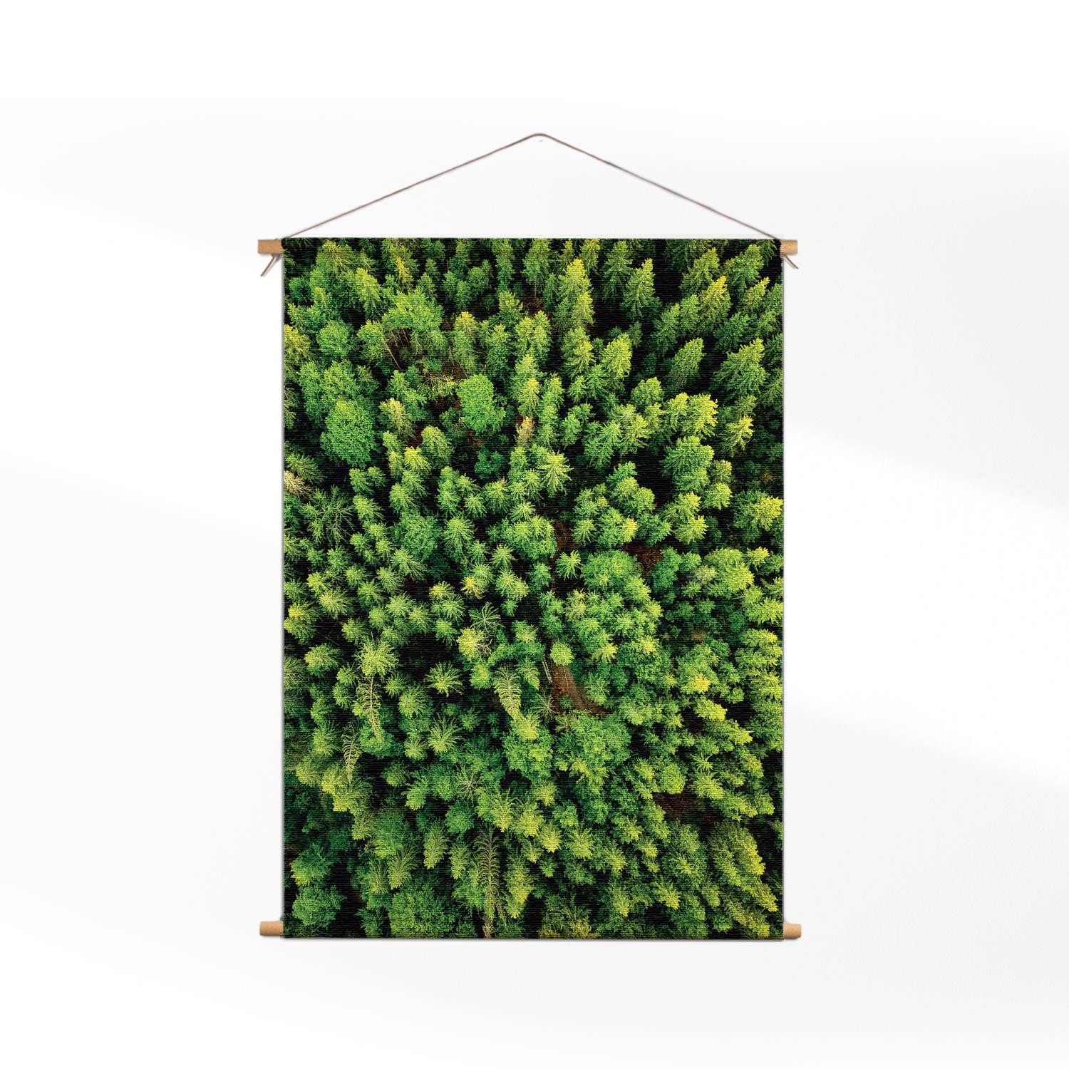 Template_50-70_verticaal_natuur_64 Textielposter Het groene bos