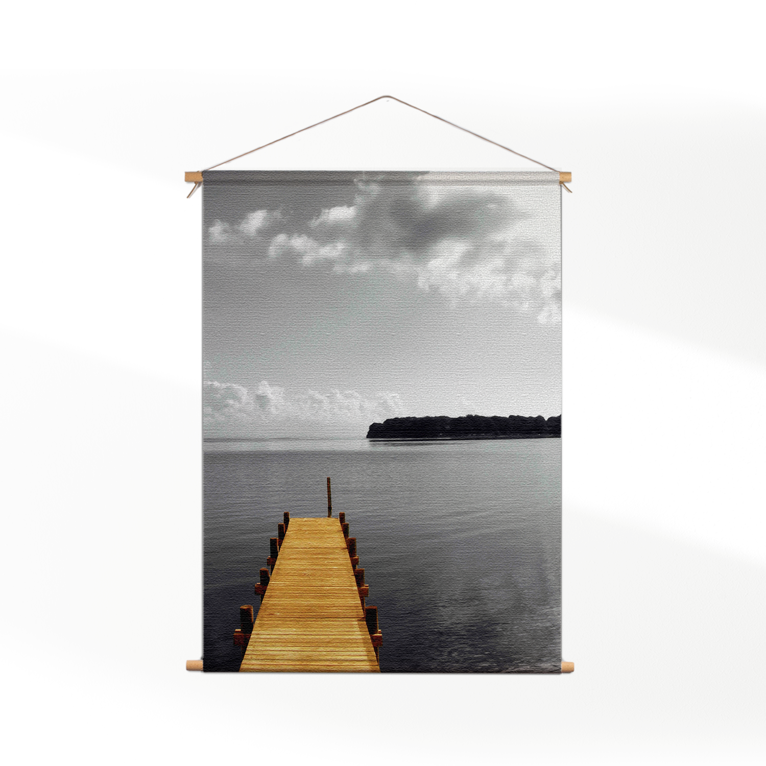 Textielposter De gele Steiger