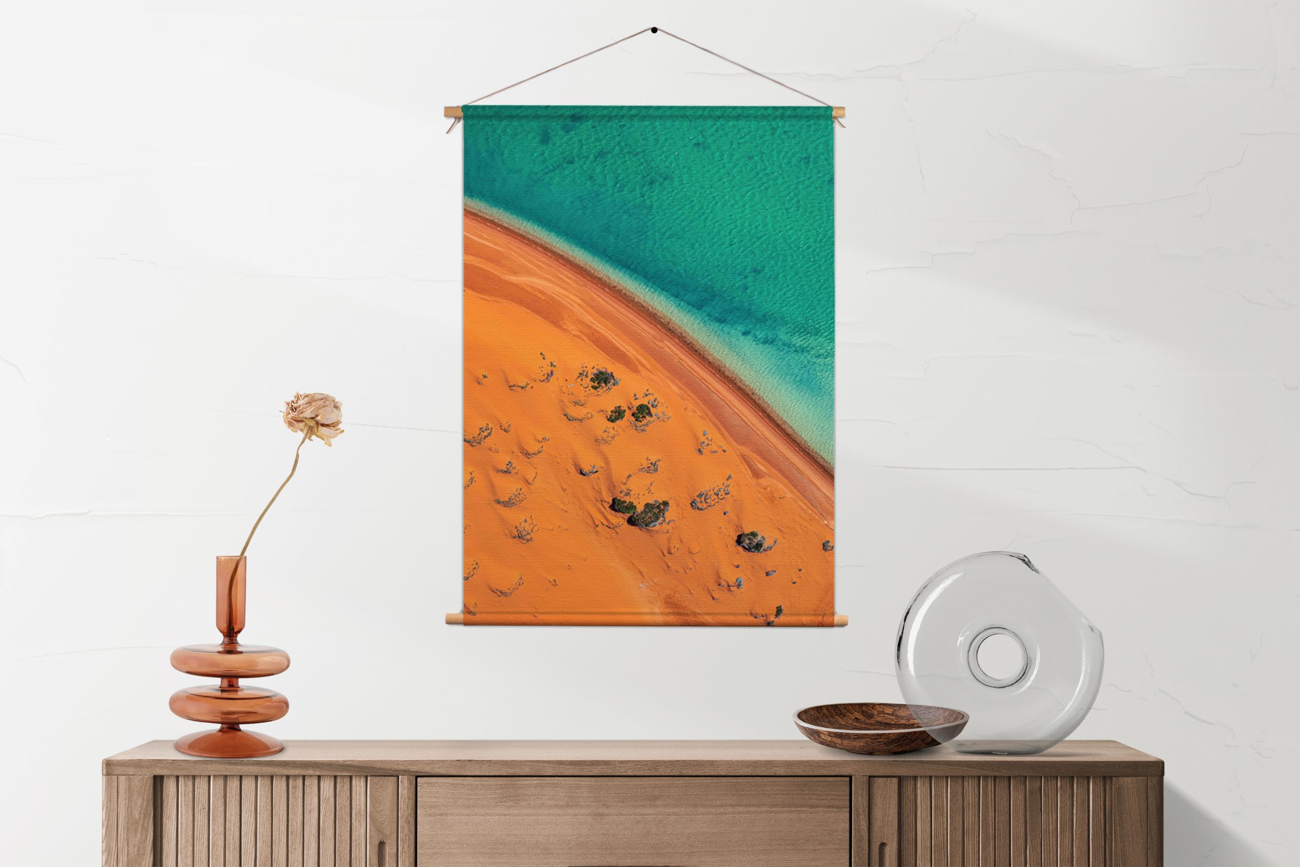 Textielposter Kleurrijke woestijn