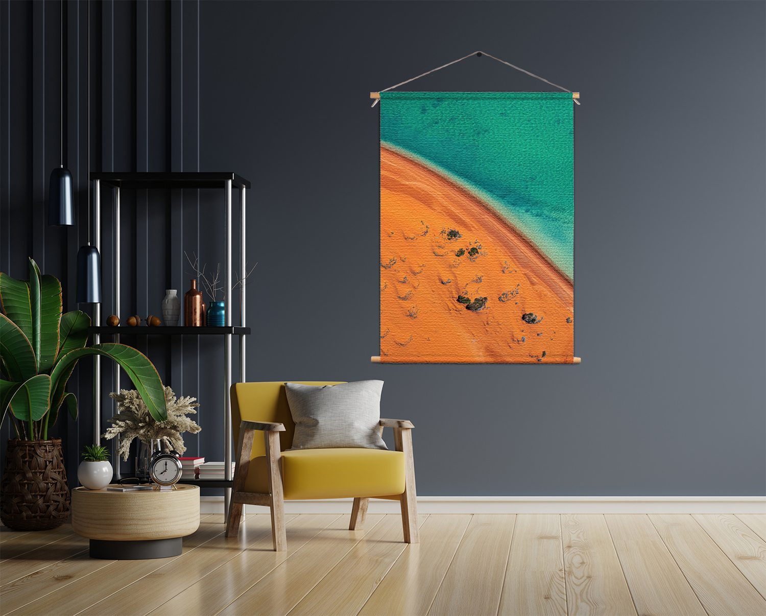 Textielposter Kleurrijke woestijn