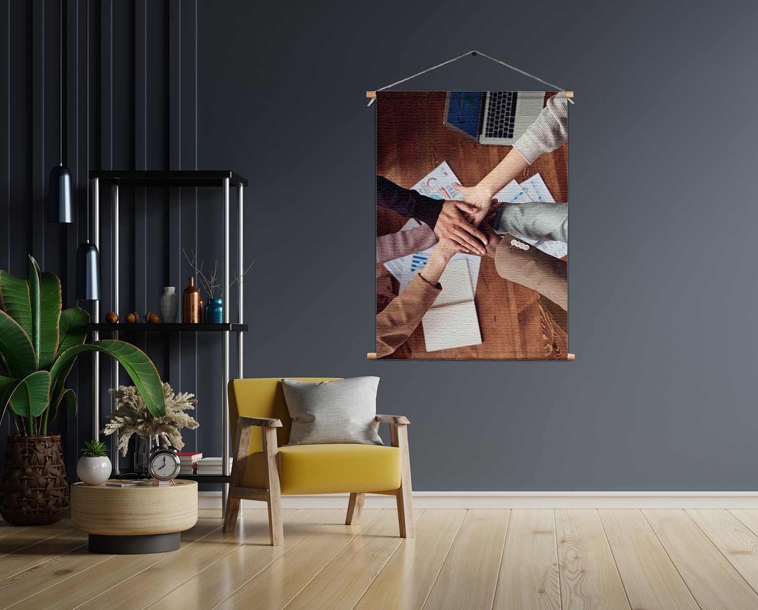 Textielposter Teamwork