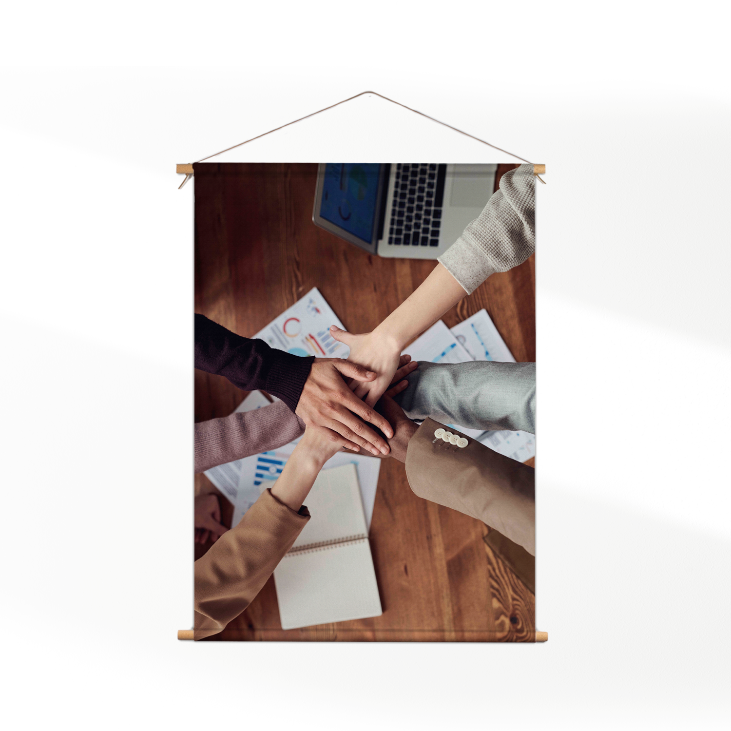 Textielposter Teamwork