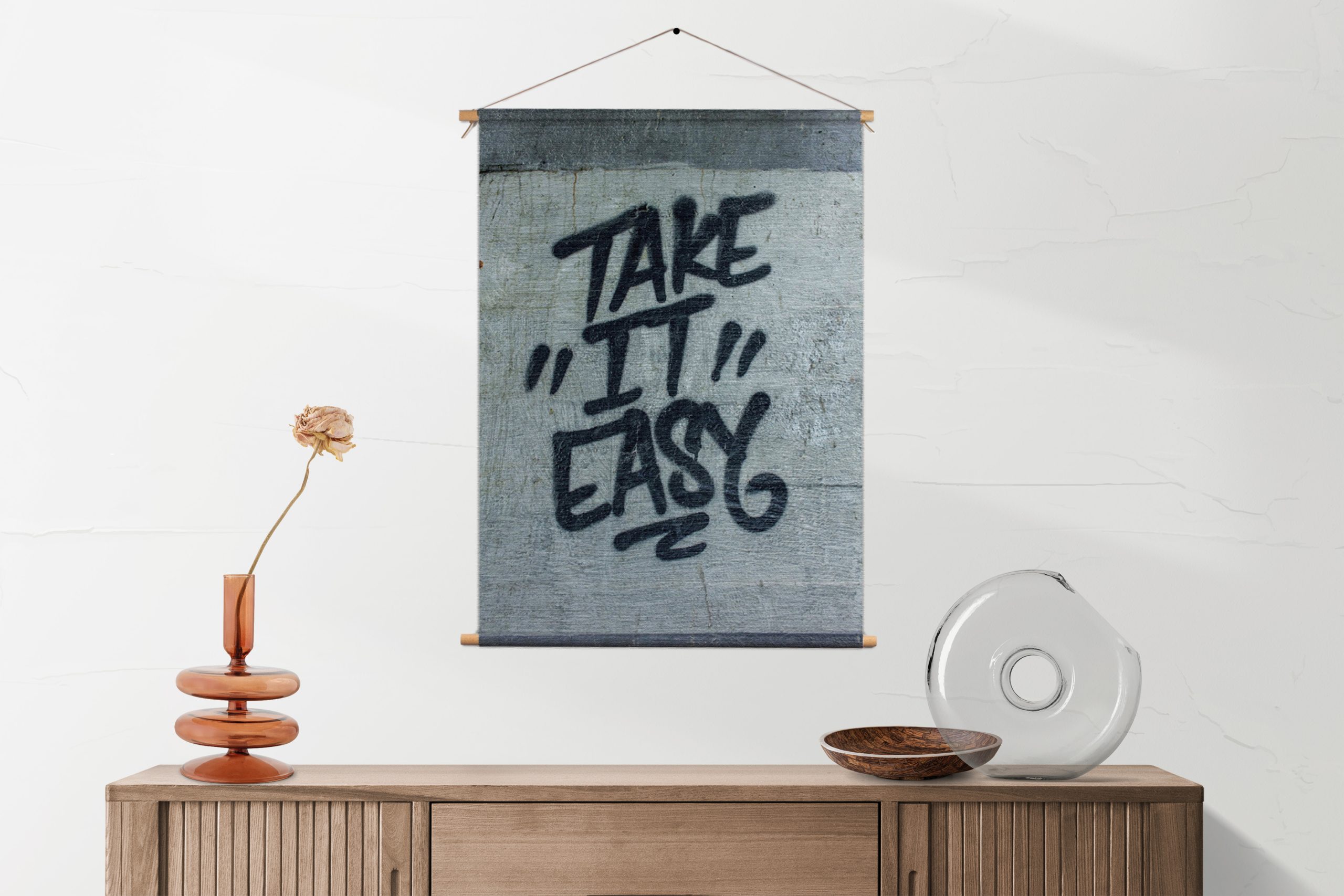 Textielposter Take It Easy