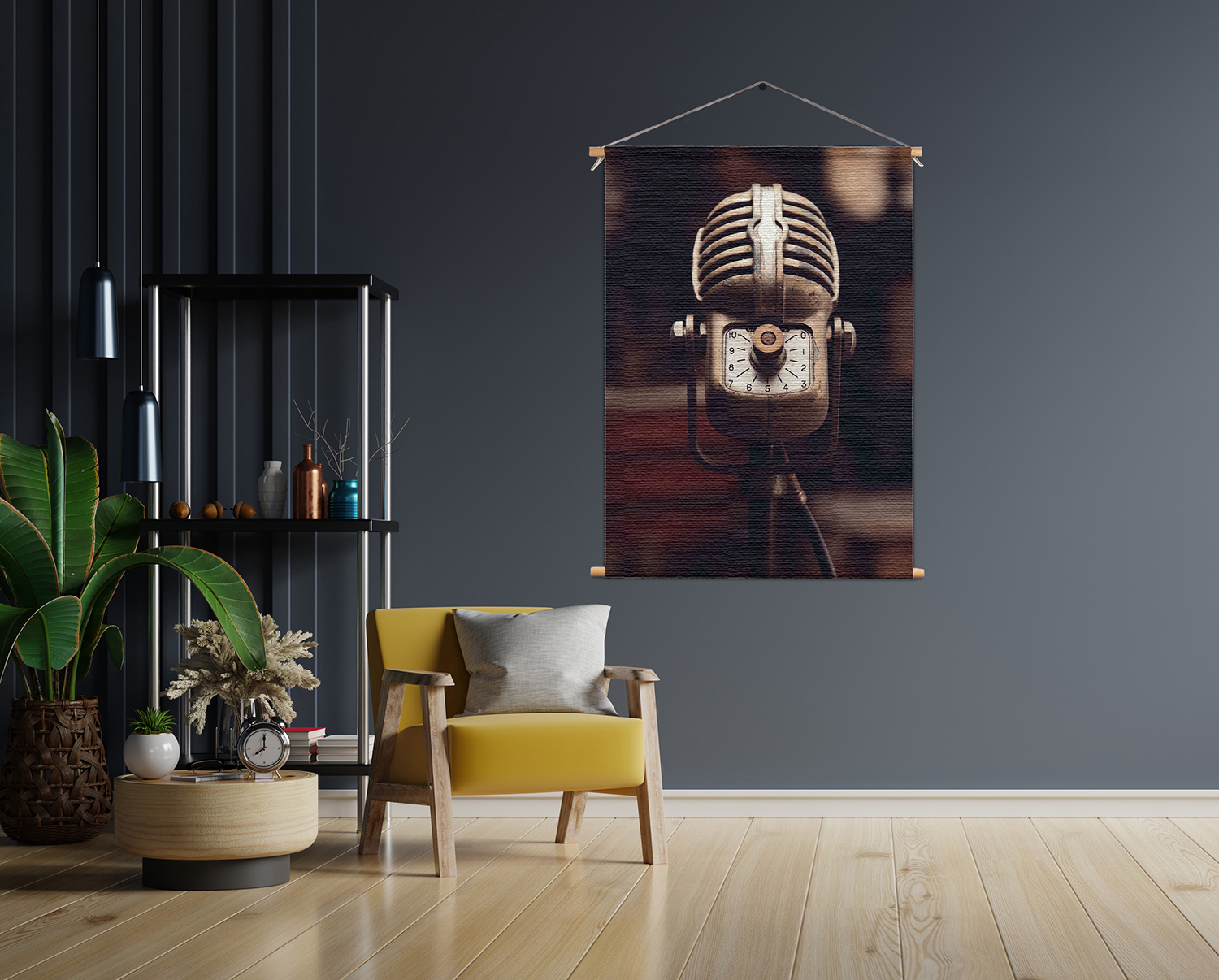 Textielposter Old School Tram