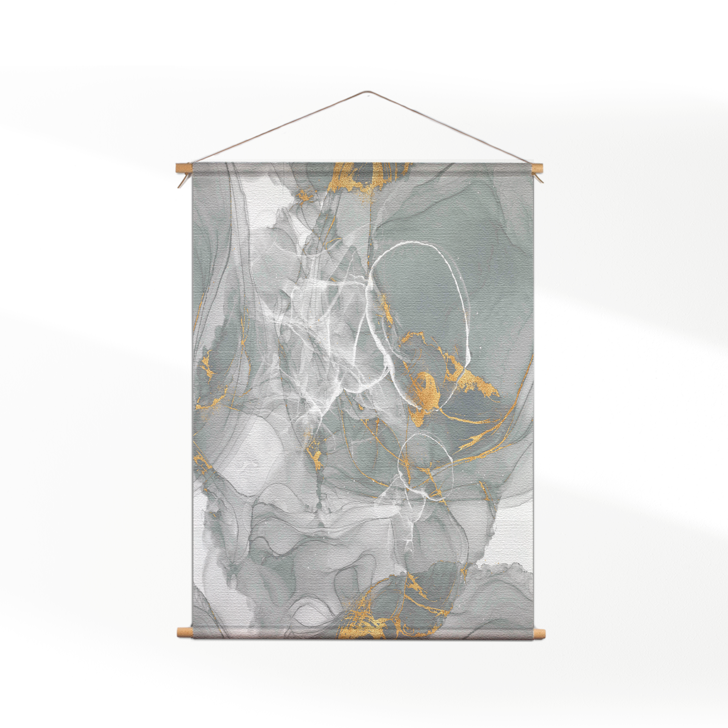 Template_Vierkant_Rond_marmer_17- Textielposter Abstract Marmer Look Grijs met Goud 06