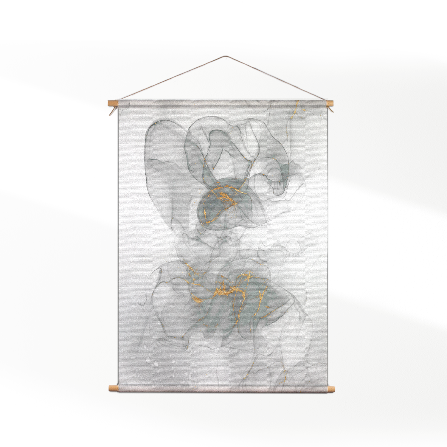 Template_Vierkant_Rond_marmer_18- Textielposter Abstract Marmer Look Grijs met Goud 07