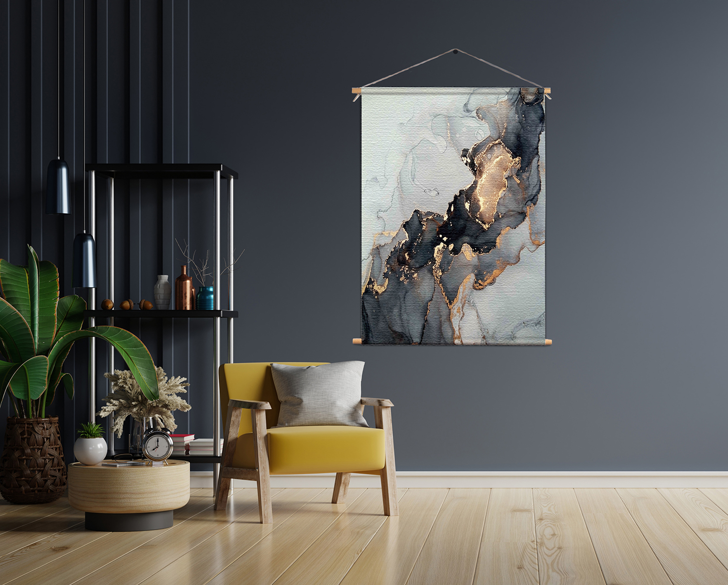 Textielposter Marmer Look Hotel Chique 01