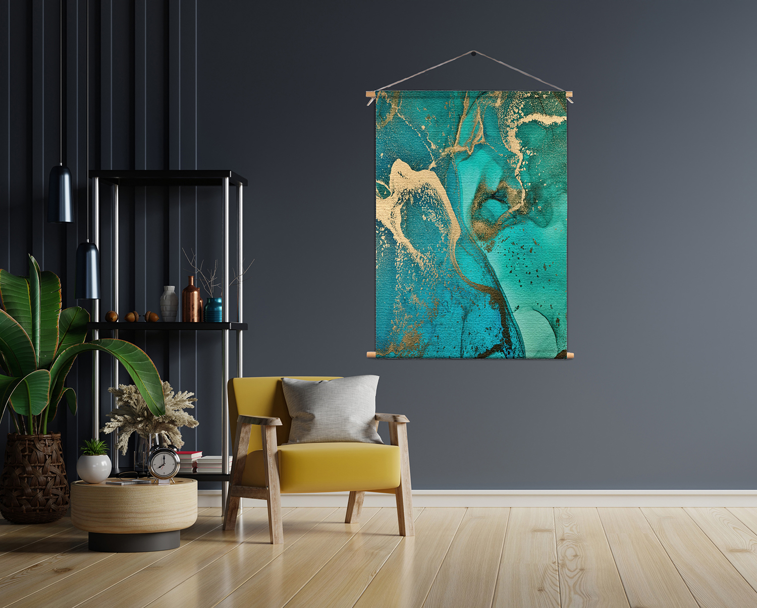 Textielposter Marmer Look Colored 03