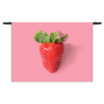 Wandkleed Strawberry Rechthoek Horizontaal