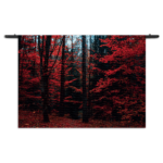 Wandkleed Het rode bos Rechthoek Horizontaal Template 50 70 Horizontaal Natuur 12 1 1