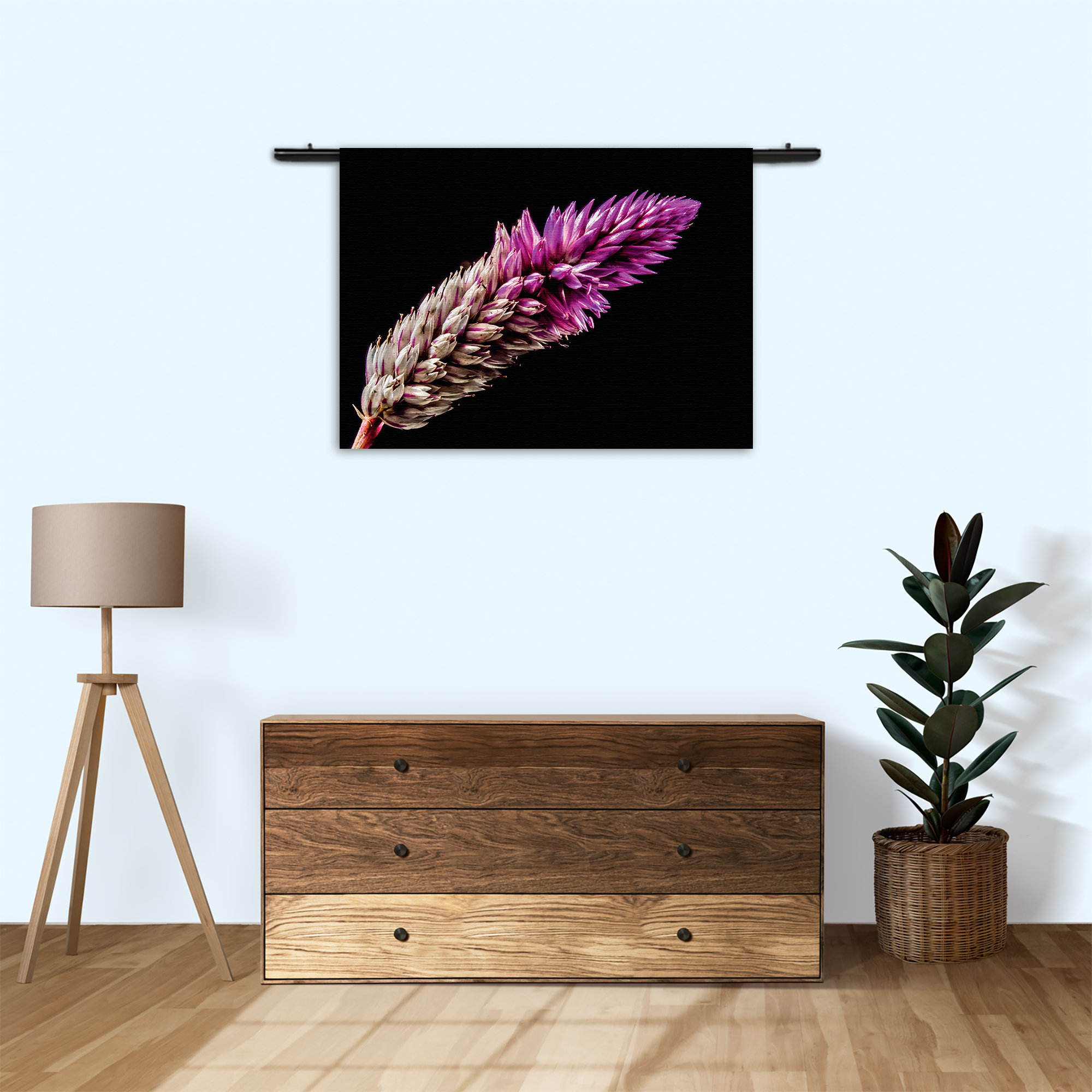 Wandkleed Heiden Bloem Rechthoek Horizontaal Template 50 70 Horizontaal Natuur 24 3 1