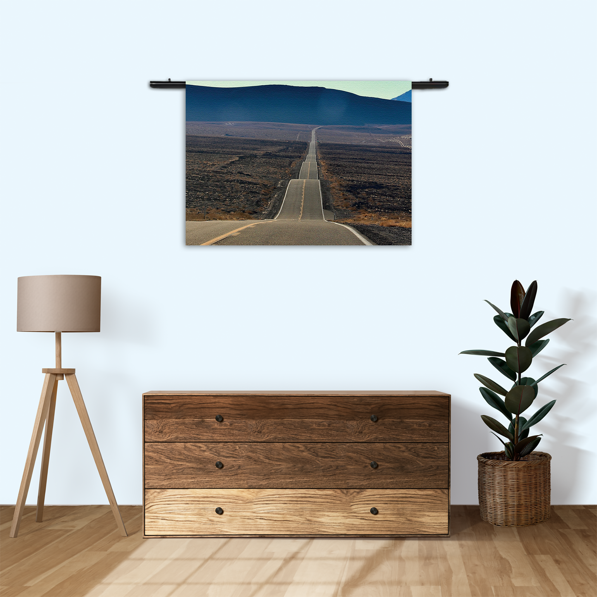 Wandkleed Deathvalley Road Rechthoek Horizontaal Template 50 70 Horizontaal Natuur 3 3 1