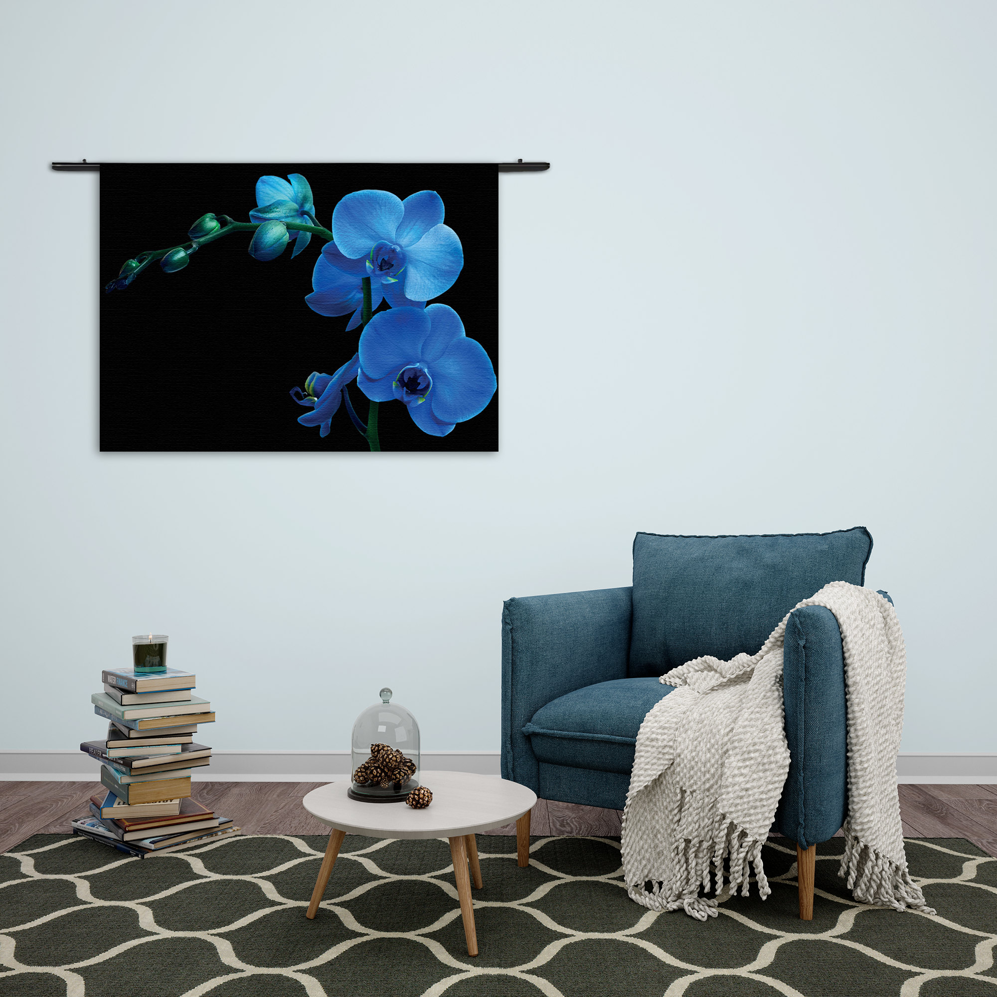 Wandkleed Orchidee Rechthoek Horizontaal Template 50 70 Horizontaal Natuur 39 2 1