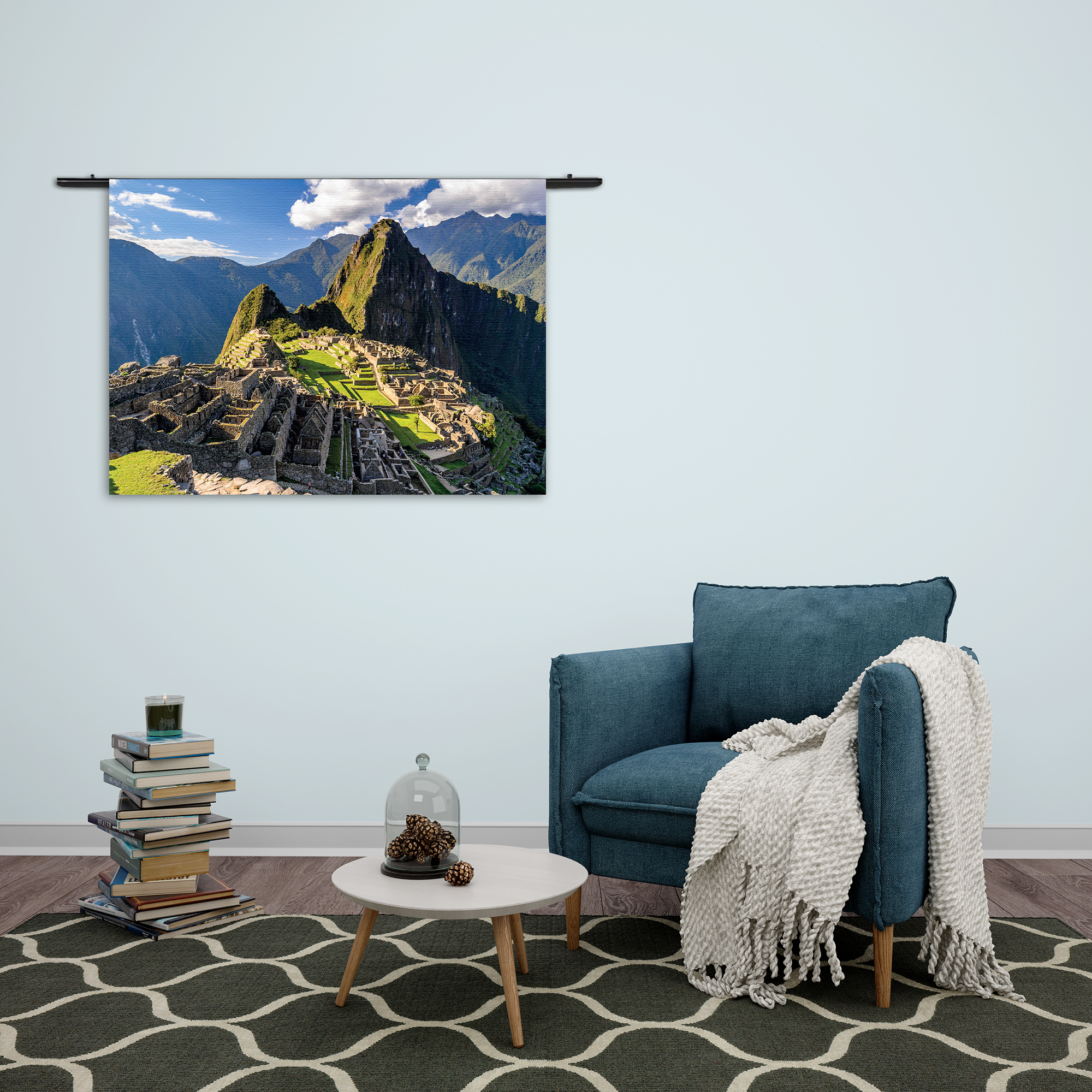 Wandkleed Machu Picchu Rechthoek Horizontaal Template 50 70 Horizontaal Natuur 44 2 1
