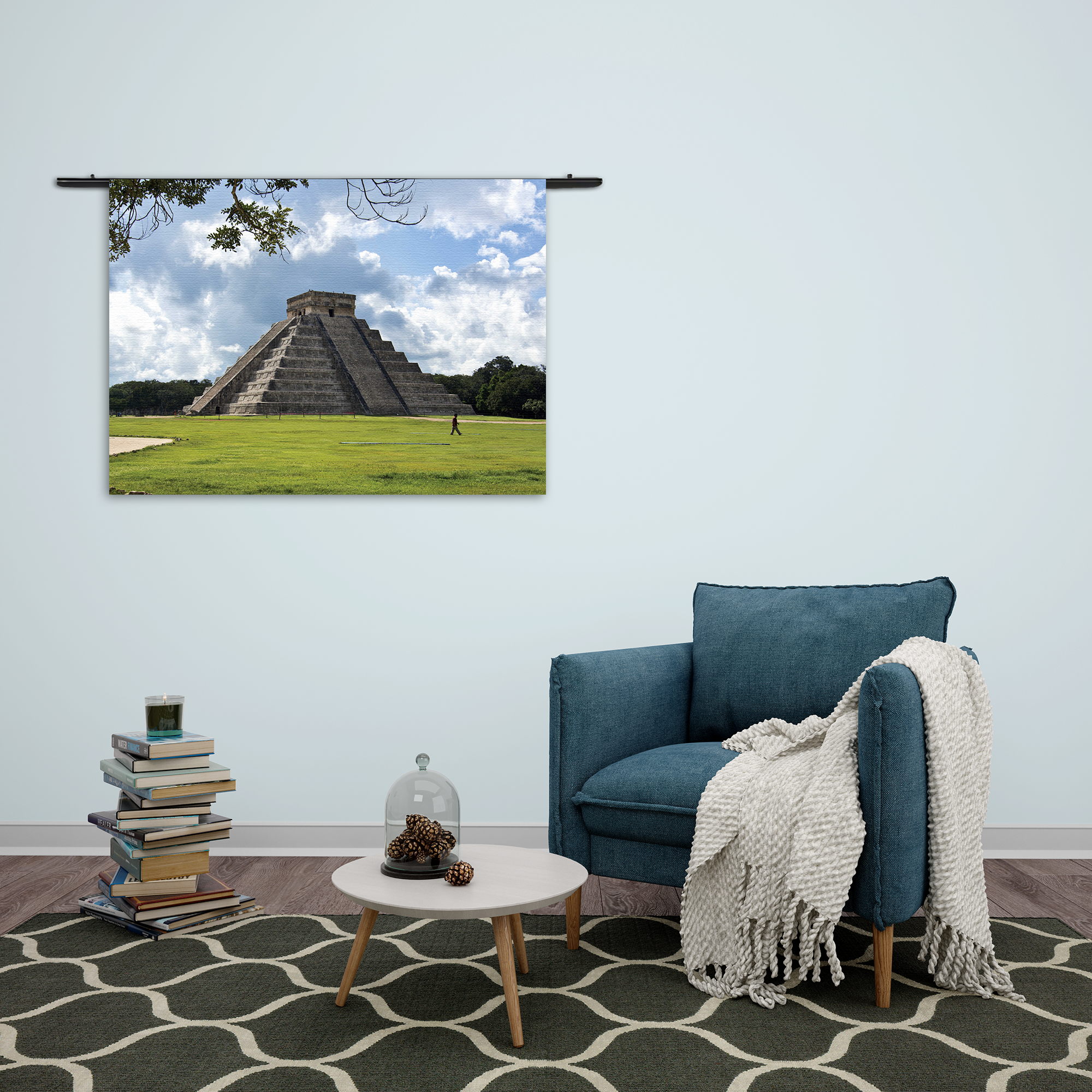 Wandkleed Teotihuacán Rechthoek Horizontaal Template 50 70 Horizontaal Natuur 47 2 1