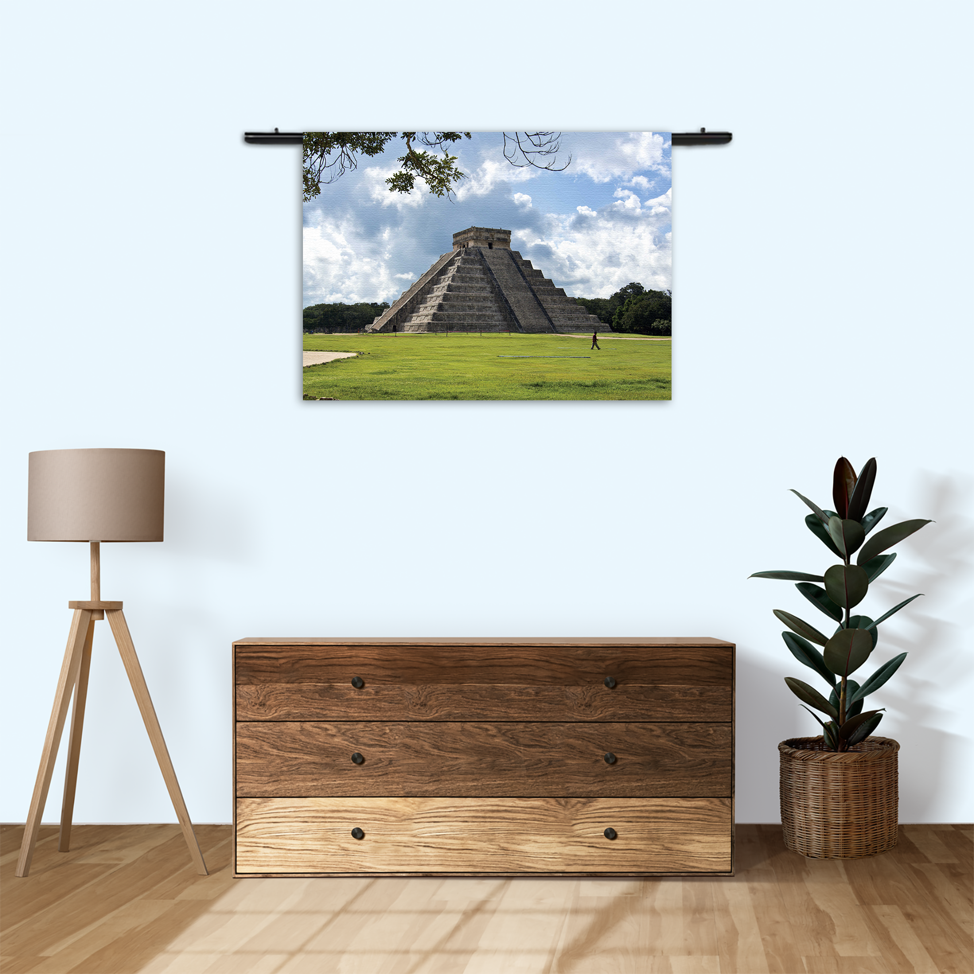 Wandkleed Teotihuacán Rechthoek Horizontaal Template 50 70 Horizontaal Natuur 47 3 1