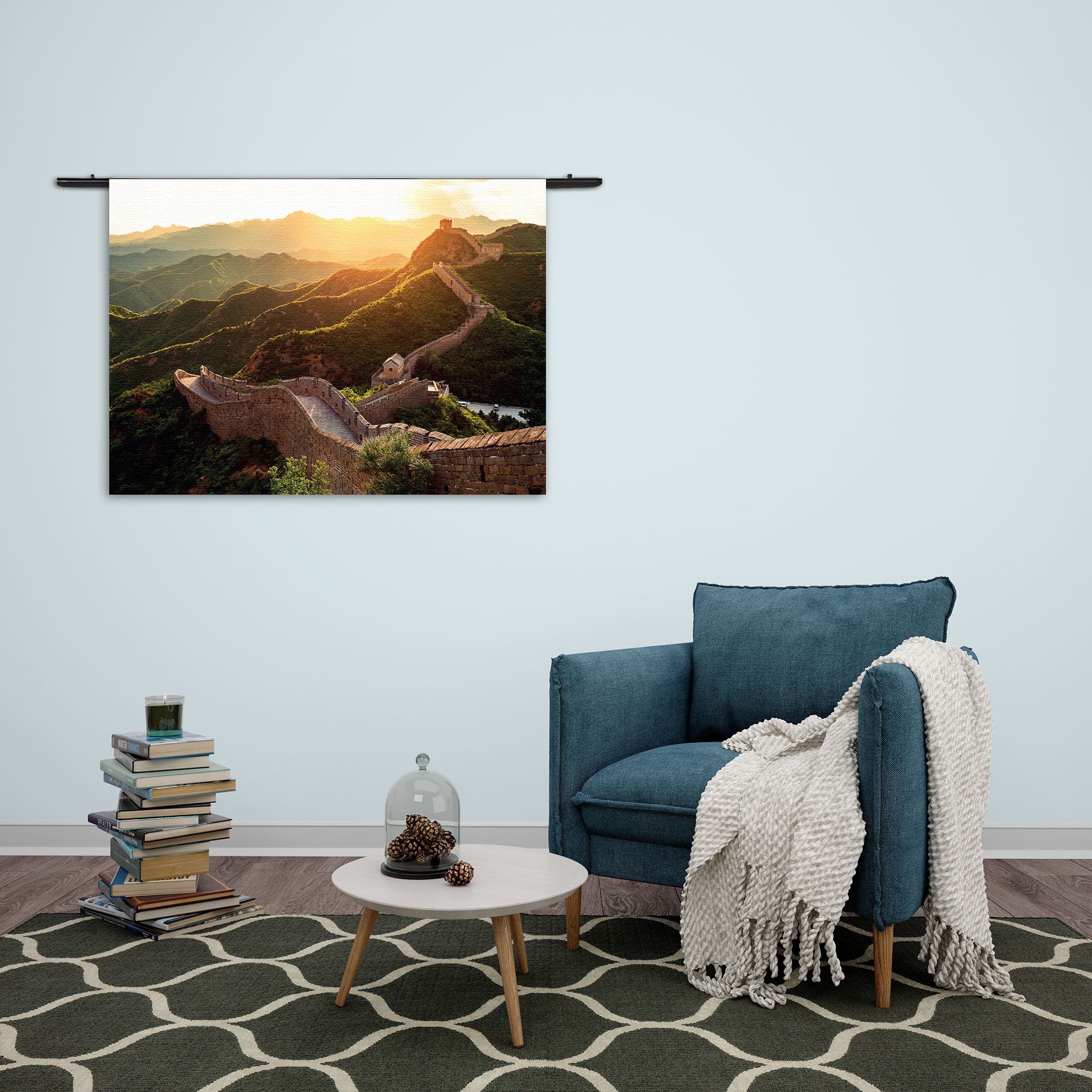 Wandkleed De Chinese muur Rechthoek Horizontaal Template 50 70 Horizontaal Natuur 49 2 1