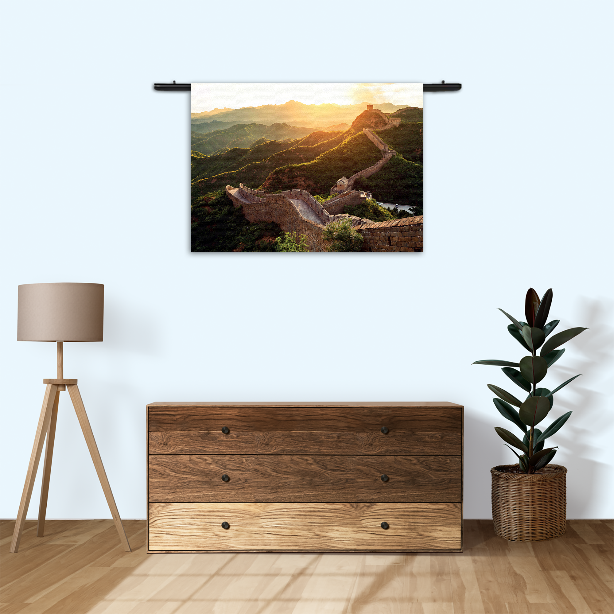 Wandkleed De Chinese muur Rechthoek Horizontaal Template 50 70 Horizontaal Natuur 49 3 1