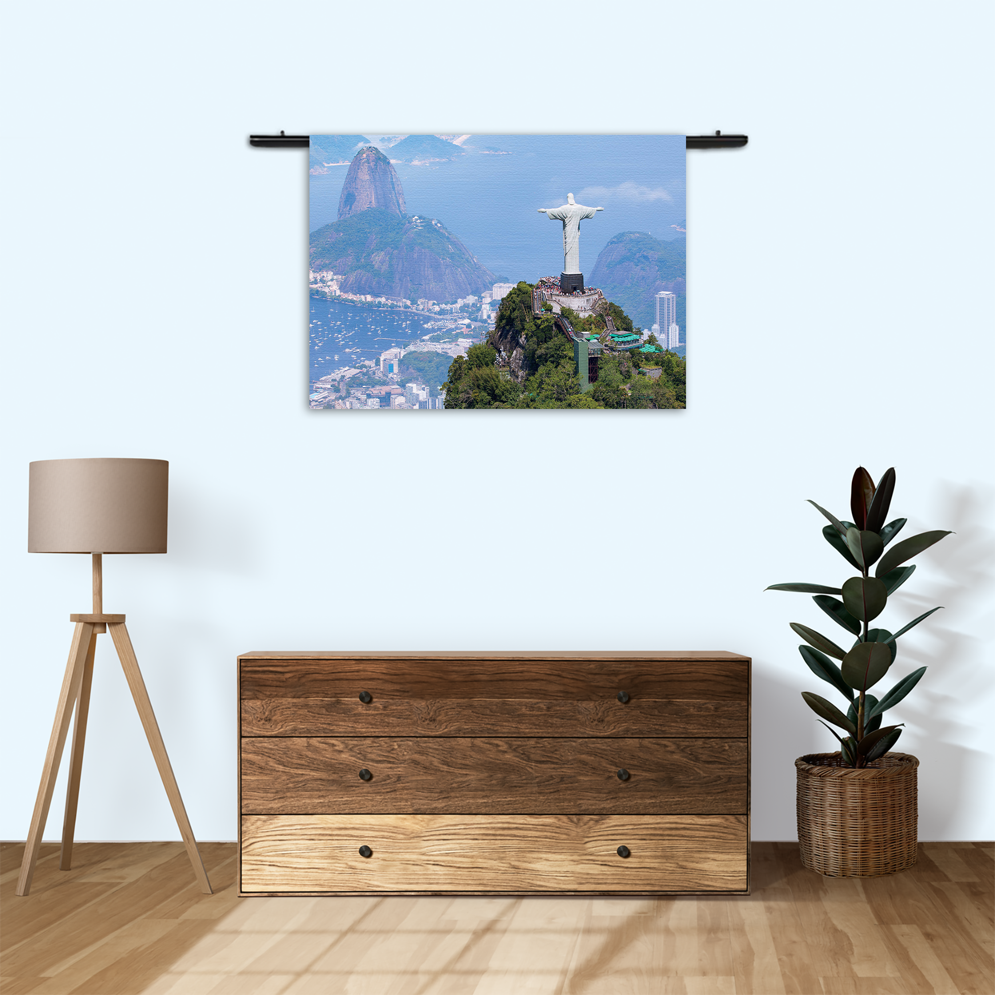 Wandkleed Christus de verlosser Rechthoek Horizontaal Template 50 70 Horizontaal Natuur 50 3 1