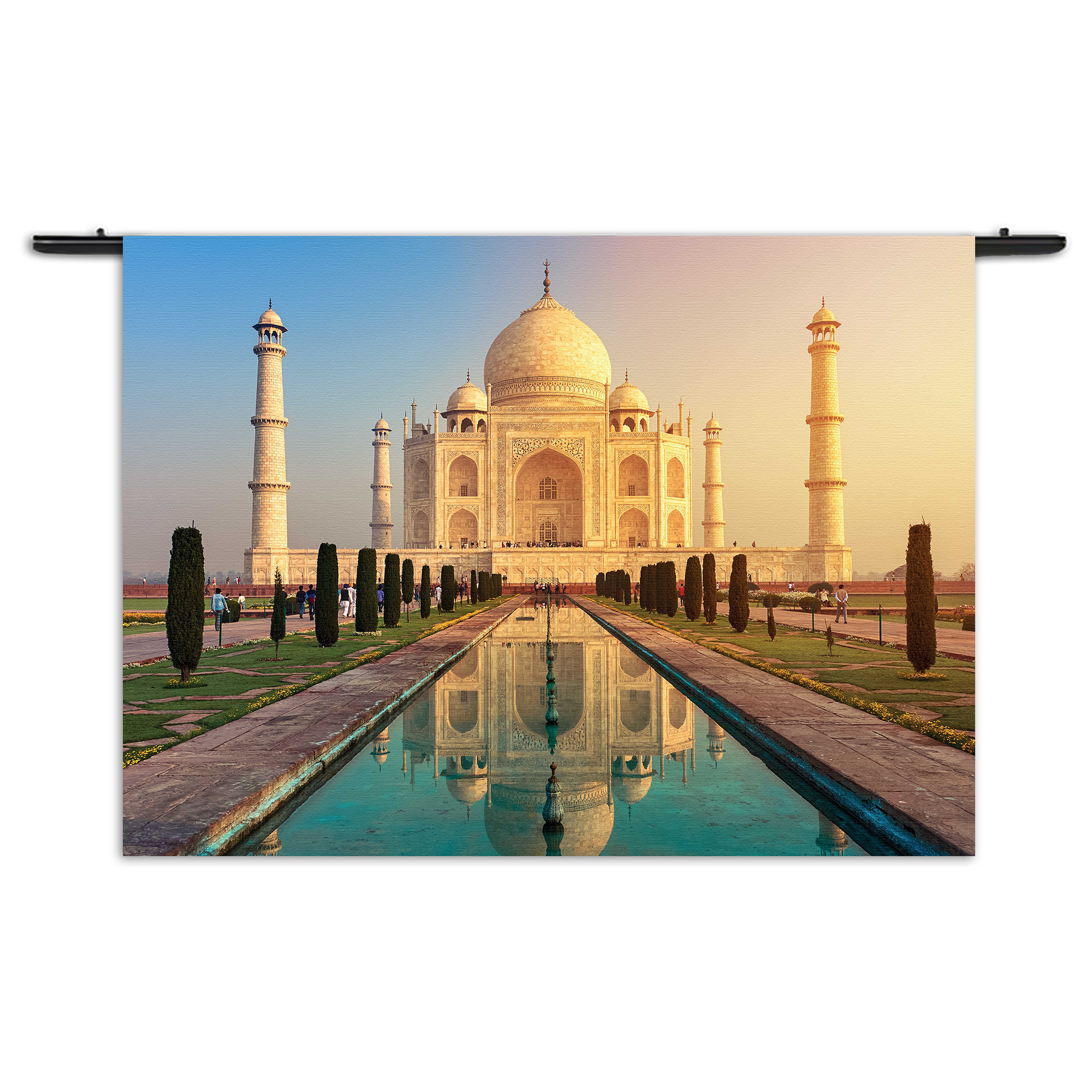 Wandkleed De Tajmahal Rechthoek Horizontaal Template 50 70 Horizontaal Natuur 55 1 1