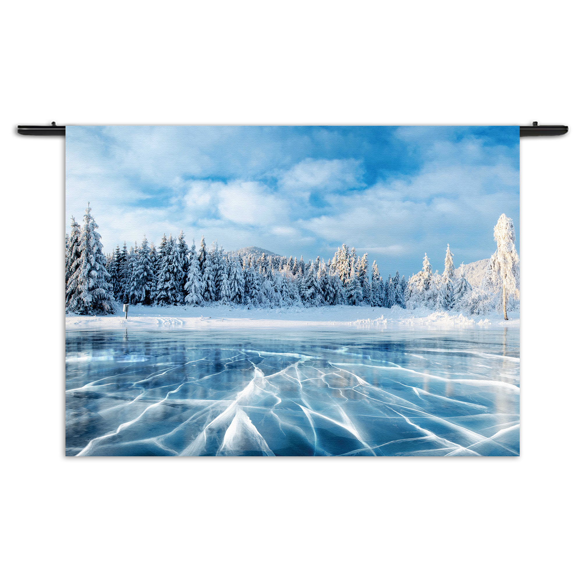 Wandkleed Ijzige winter Rechthoek Horizontaal Template 50 70 Horizontaal Natuur 63 1 1