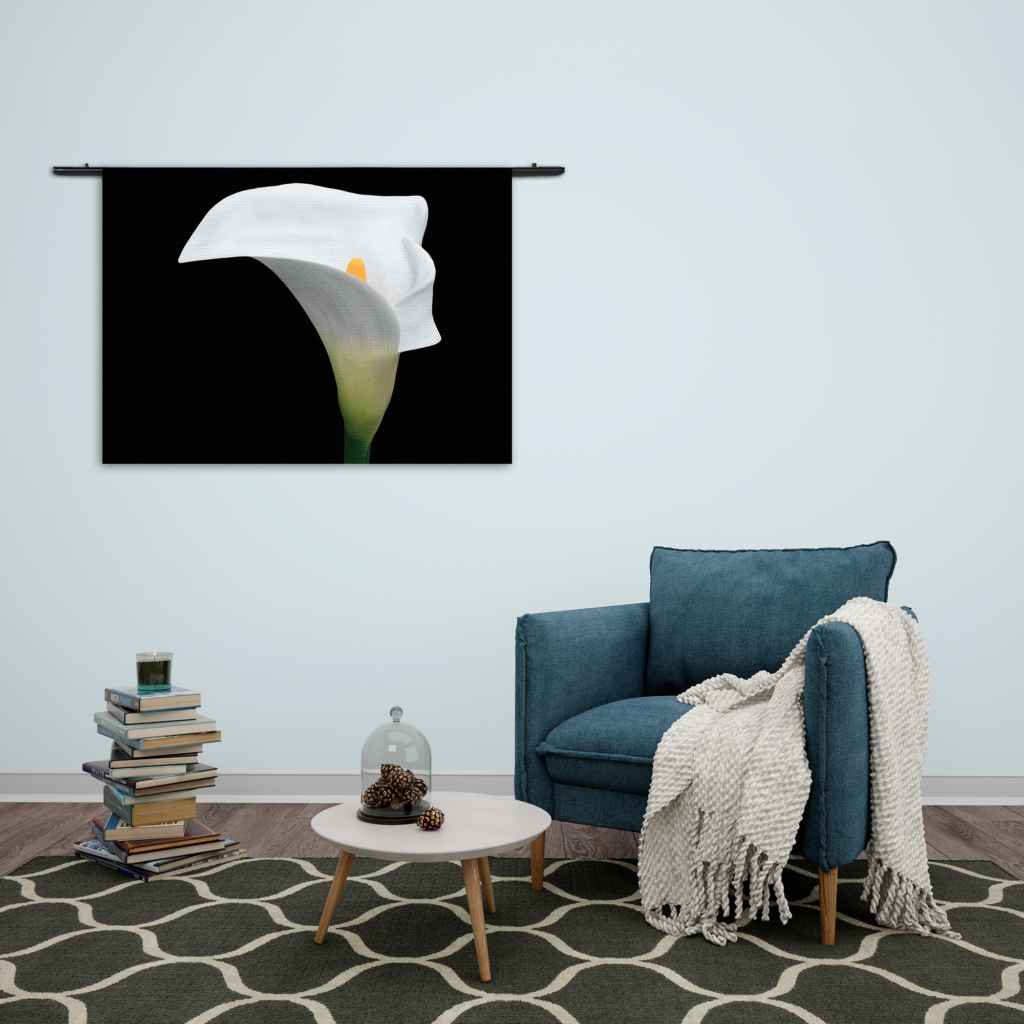 Wandkleed Aaronskelk Rechthoek Horizontaal Template 50 70 Horizontaal Natuur 73 2 1