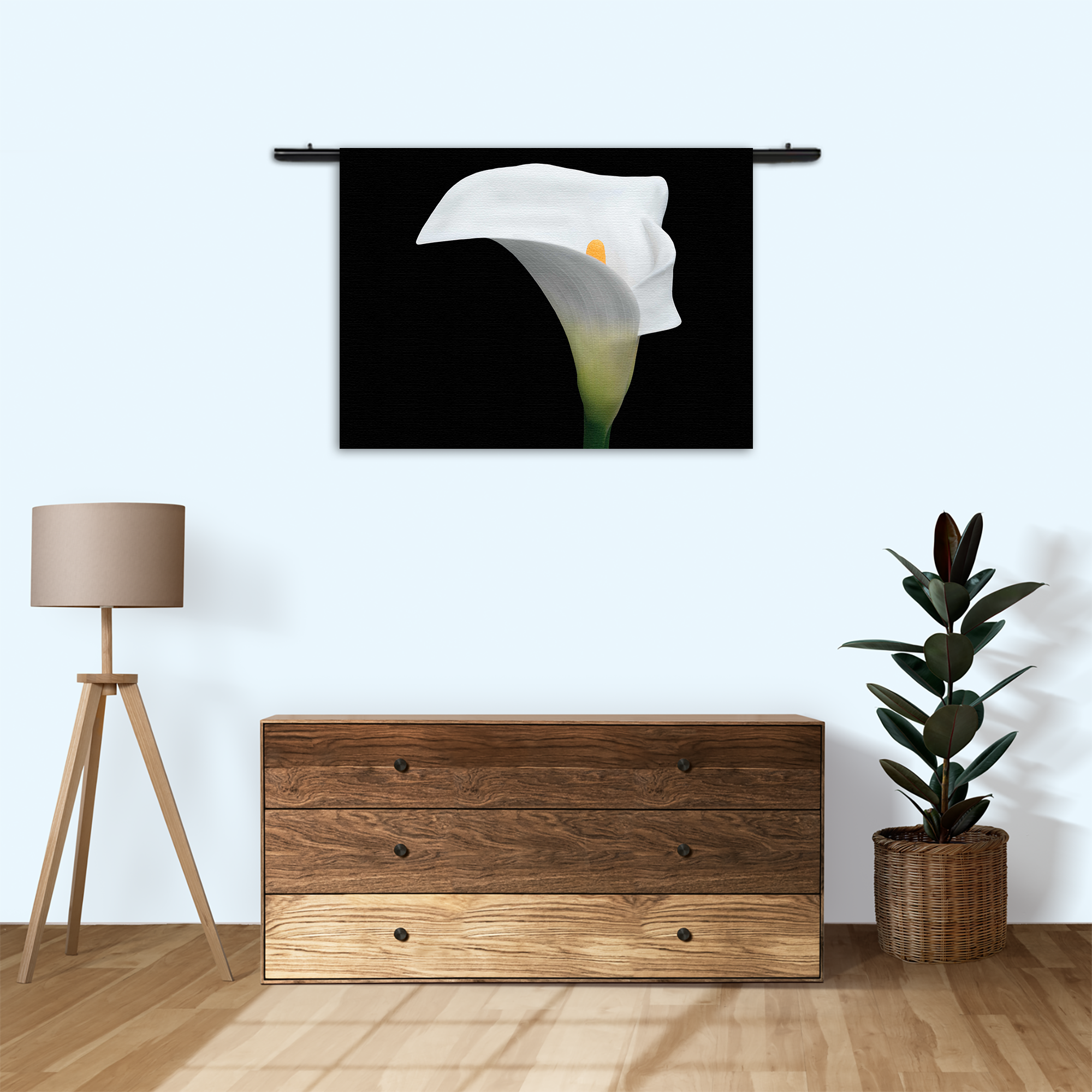 Wandkleed Aaronskelk Rechthoek Horizontaal Template 50 70 Horizontaal Natuur 73 3 1