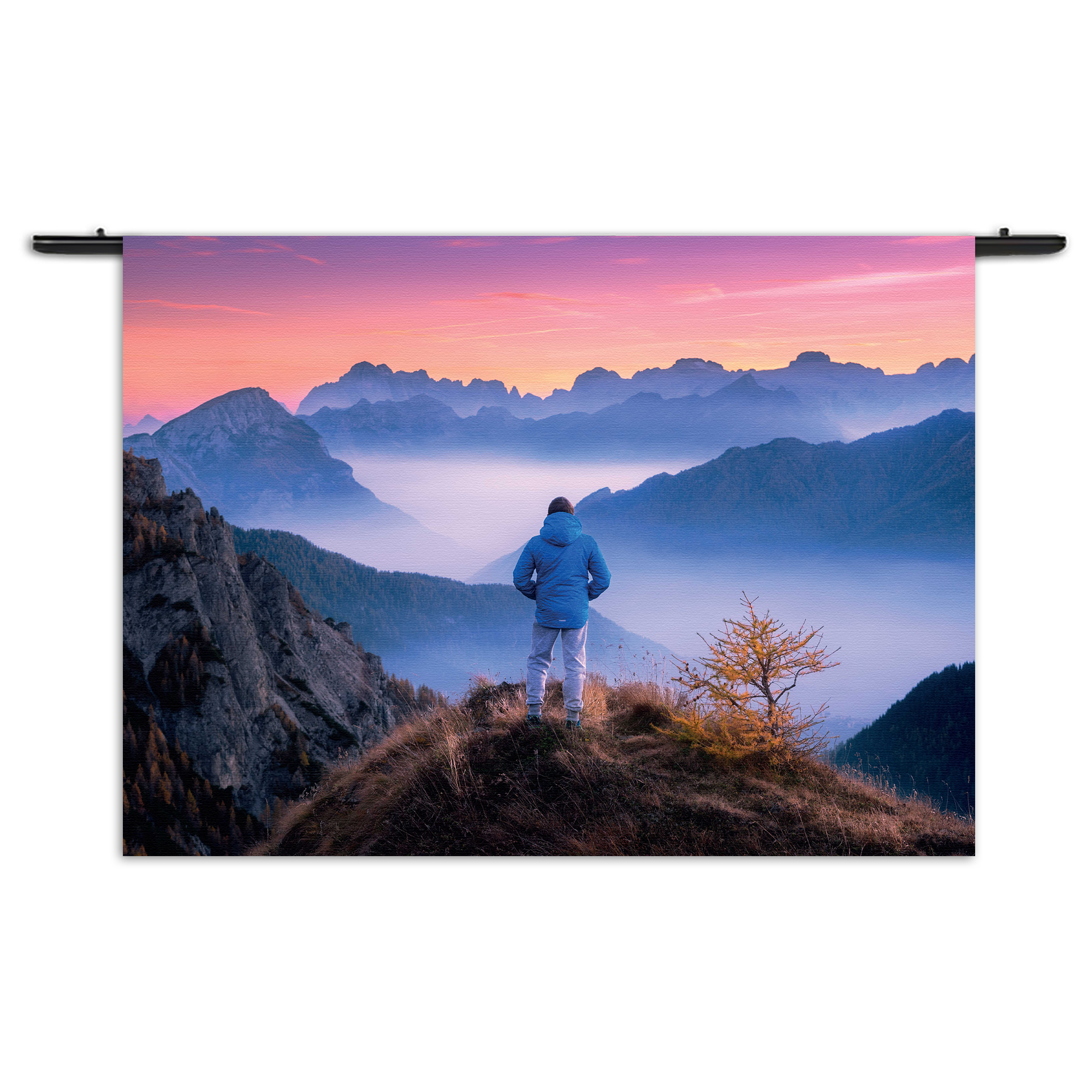 Wandkleed On top of the world Rechthoek Horizontaal Template 50 70 Horizontaal Natuur 76 1 1