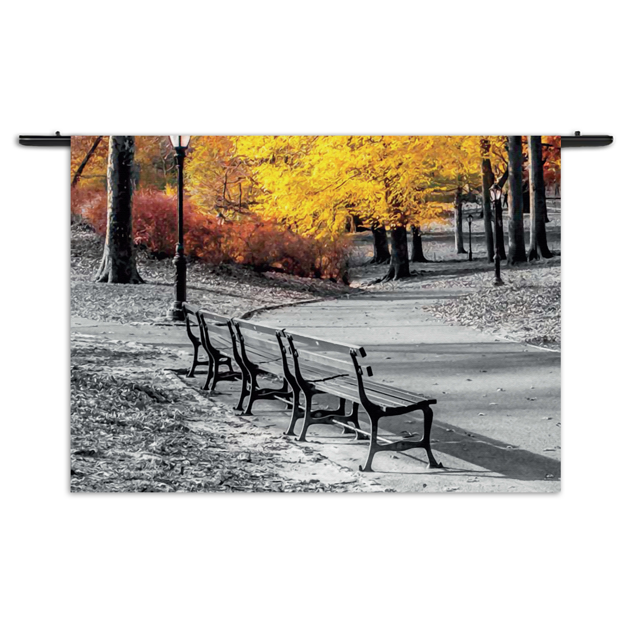 Wandkleed Gele herfst Rechthoek Horizontaal Template 50 70 Horizontaal Natuur 8 1 1