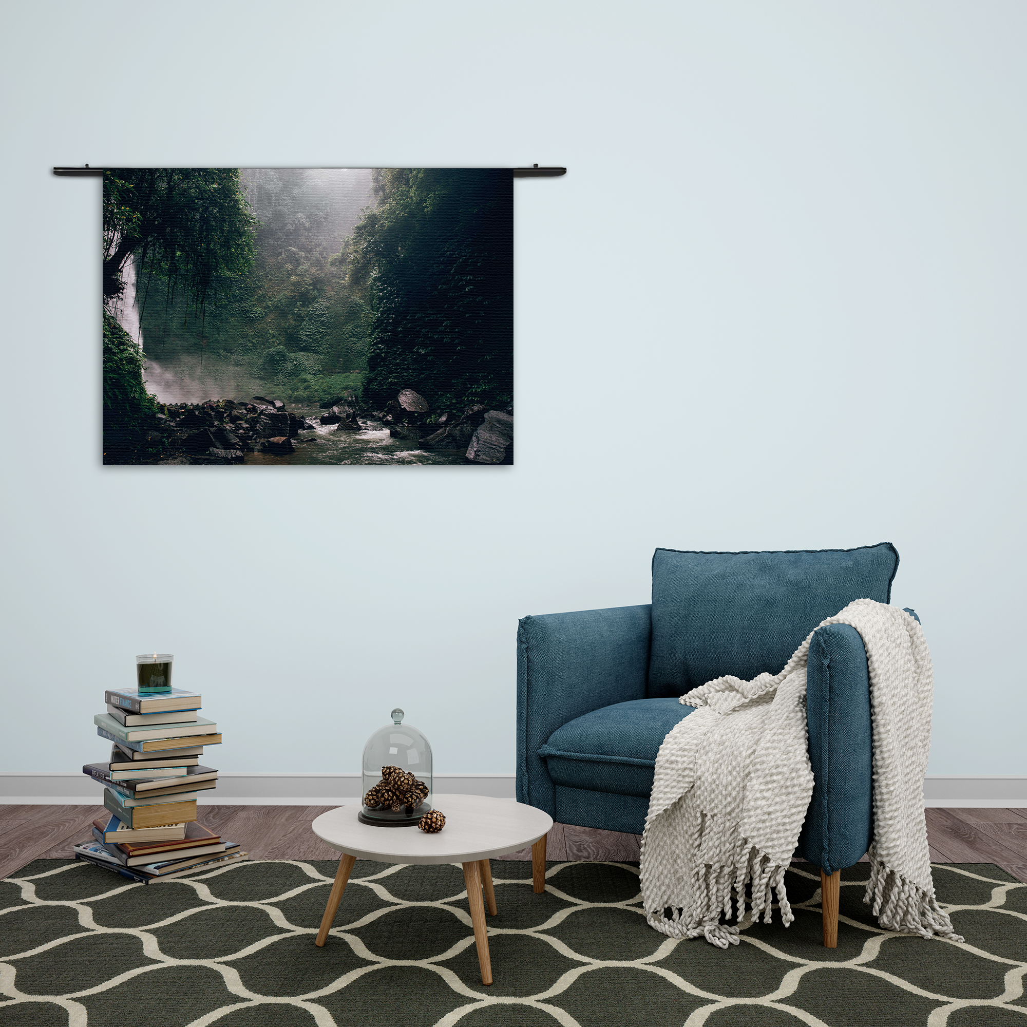 Wandkleed Het natuurgeweld Rechthoek Horizontaal Template 50 70 Horizontaal Natuur 9 2 1