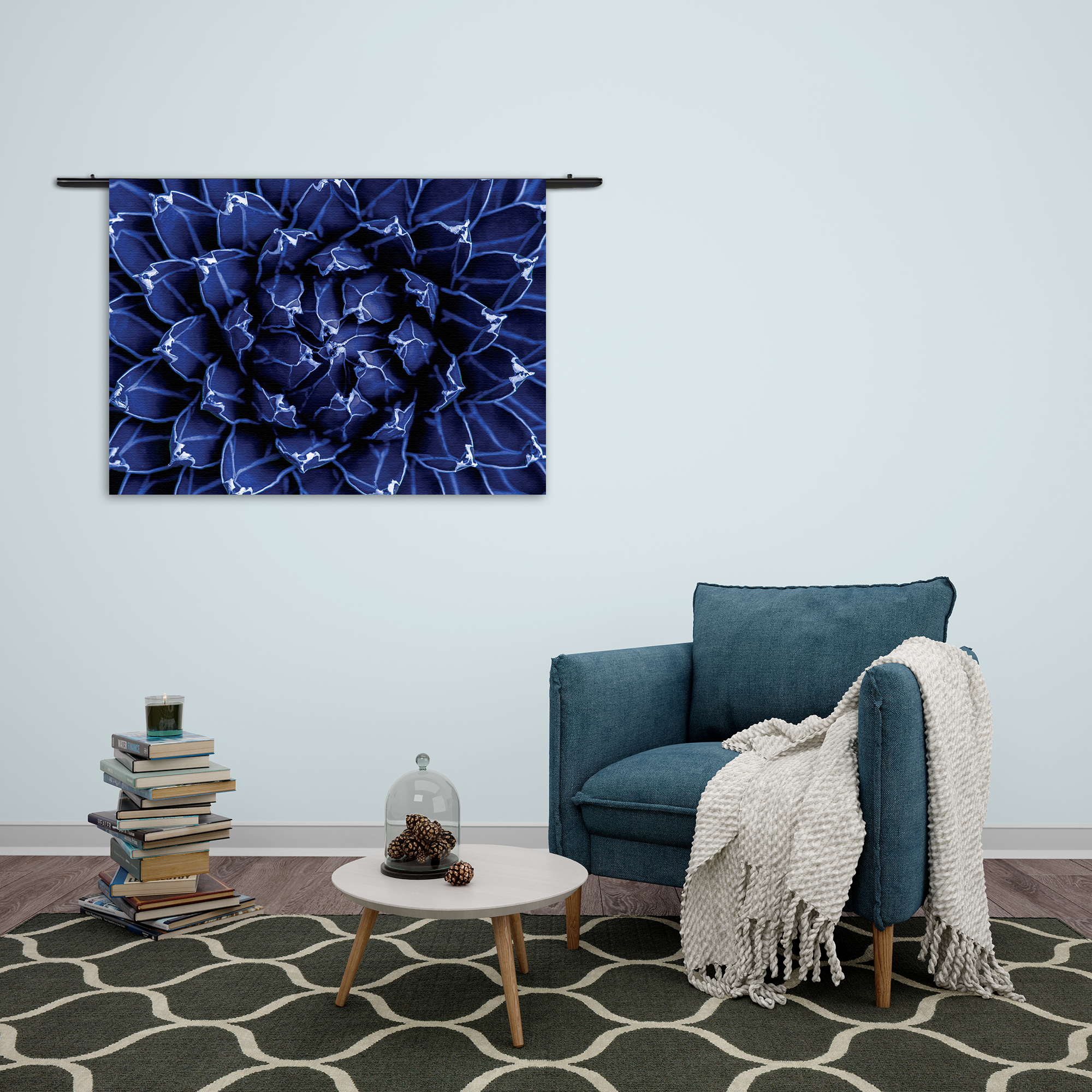 Wandkleed Kleurrijke bloem 2 Rechthoek Horizontaal Template 50 70 Horizontaal Natuur 93 2 1