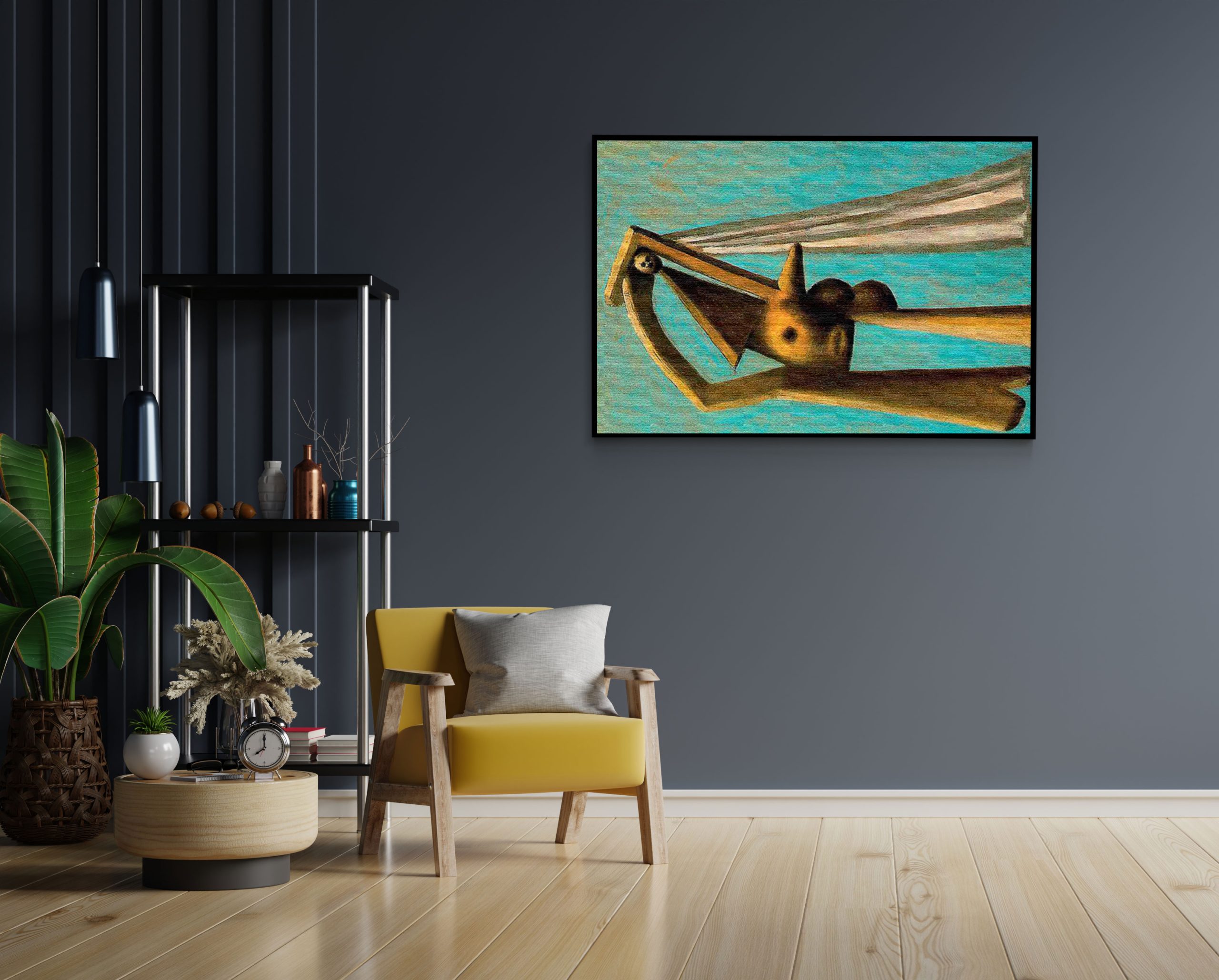 Akoestisch Schilderij Picasso Badgast met strandbal 1929 Rechthoek Horizontaal Template 50 70 Horizontaal OM 11 1 scaled 1