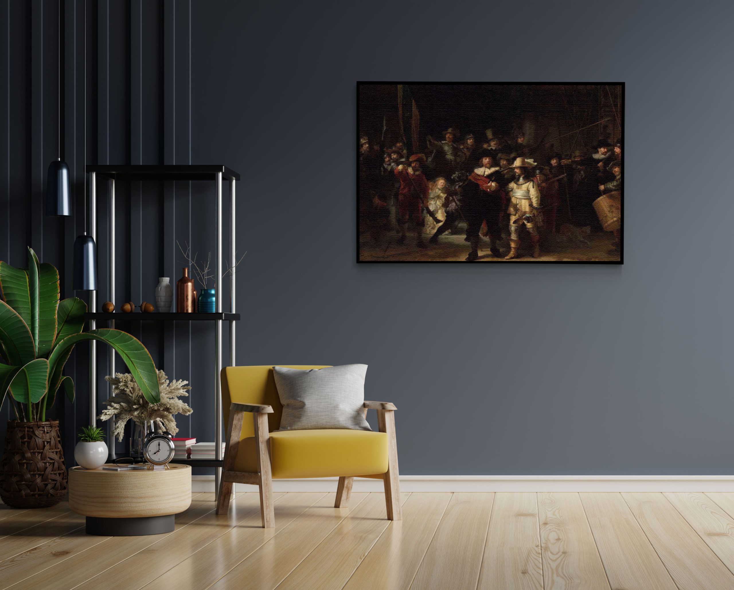 Akoestisch Schilderij Rembrandt De Nachtwacht 1642 Rechthoek Horizontaal Template 50 70 Horizontaal OM 24 1 scaled 1