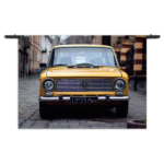 Wandkleed Old School Gele Taxi 01 Rechthoek Horizontaal