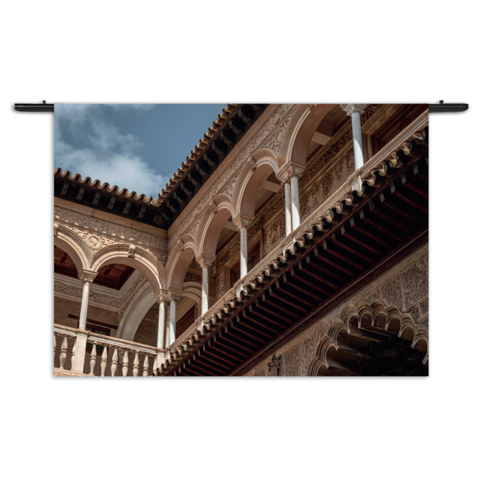 Wandkleed Koninklijk Paleis van Sevilla Rechthoek Horizontaal Template 50 70 Horizontaal Steden 15 1 1