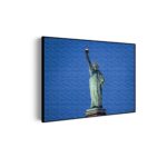 Akoestisch Schilderij Vrijheidsbeeld New York Donker 01 Rechthoek Horizontaal Template 50 70 Horizontaal Steden 18 scaled 1