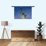 Wandkleed Vrijheidsbeeld New York Donker 02 Rechthoek Horizontaal Template 50 70 Horizontaal Steden 19 3 1