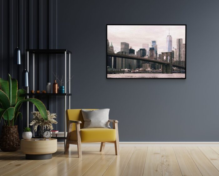 Akoestisch Schilderij Brooklyn Bridge New York Rechthoek Horizontaal Template 50 70 Horizontaal Steden 24 1 scaled 1
