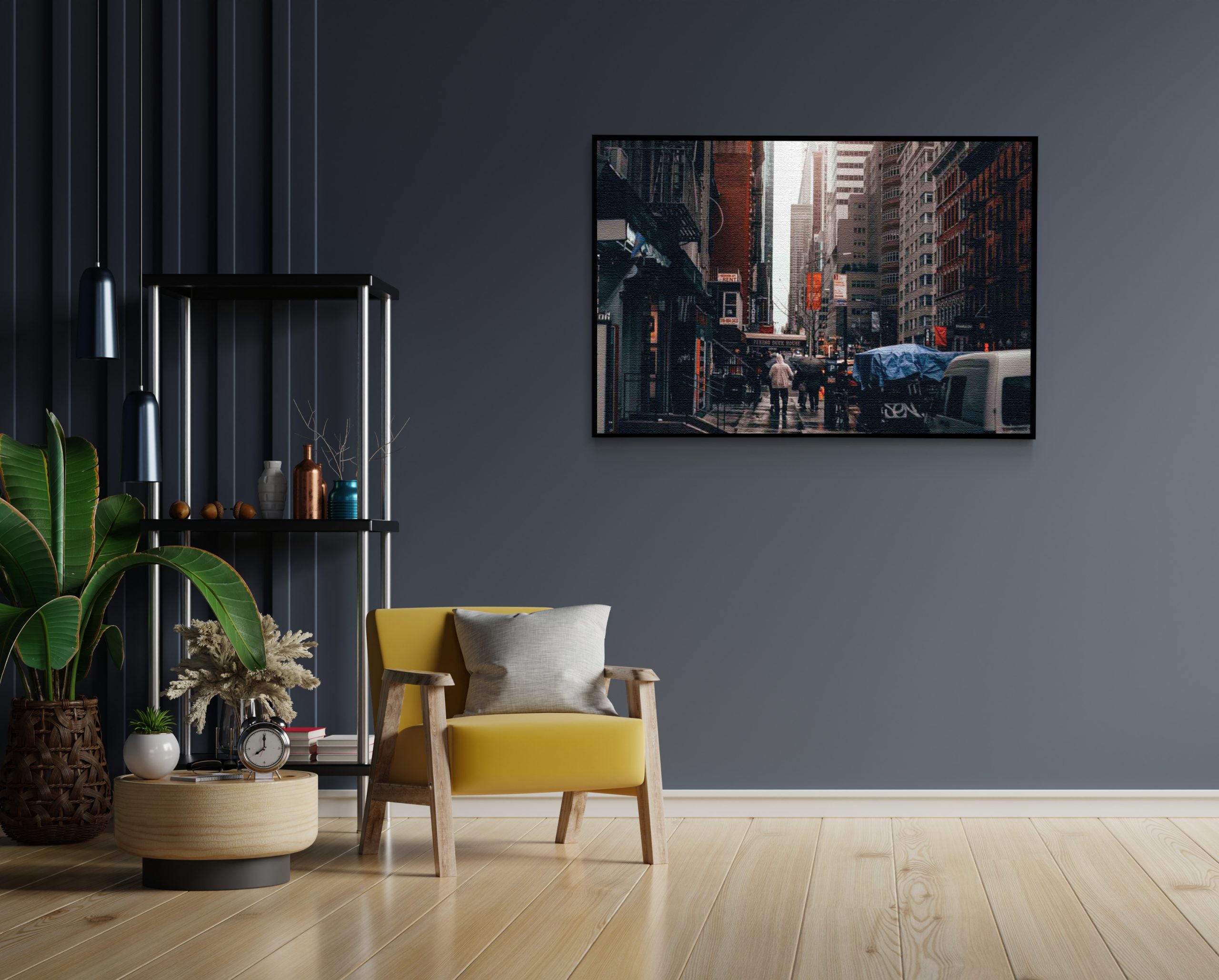 Akoestisch Schilderij New York Raining Day Rechthoek Horizontaal Template 50 70 Horizontaal Steden 27 1 scaled 1