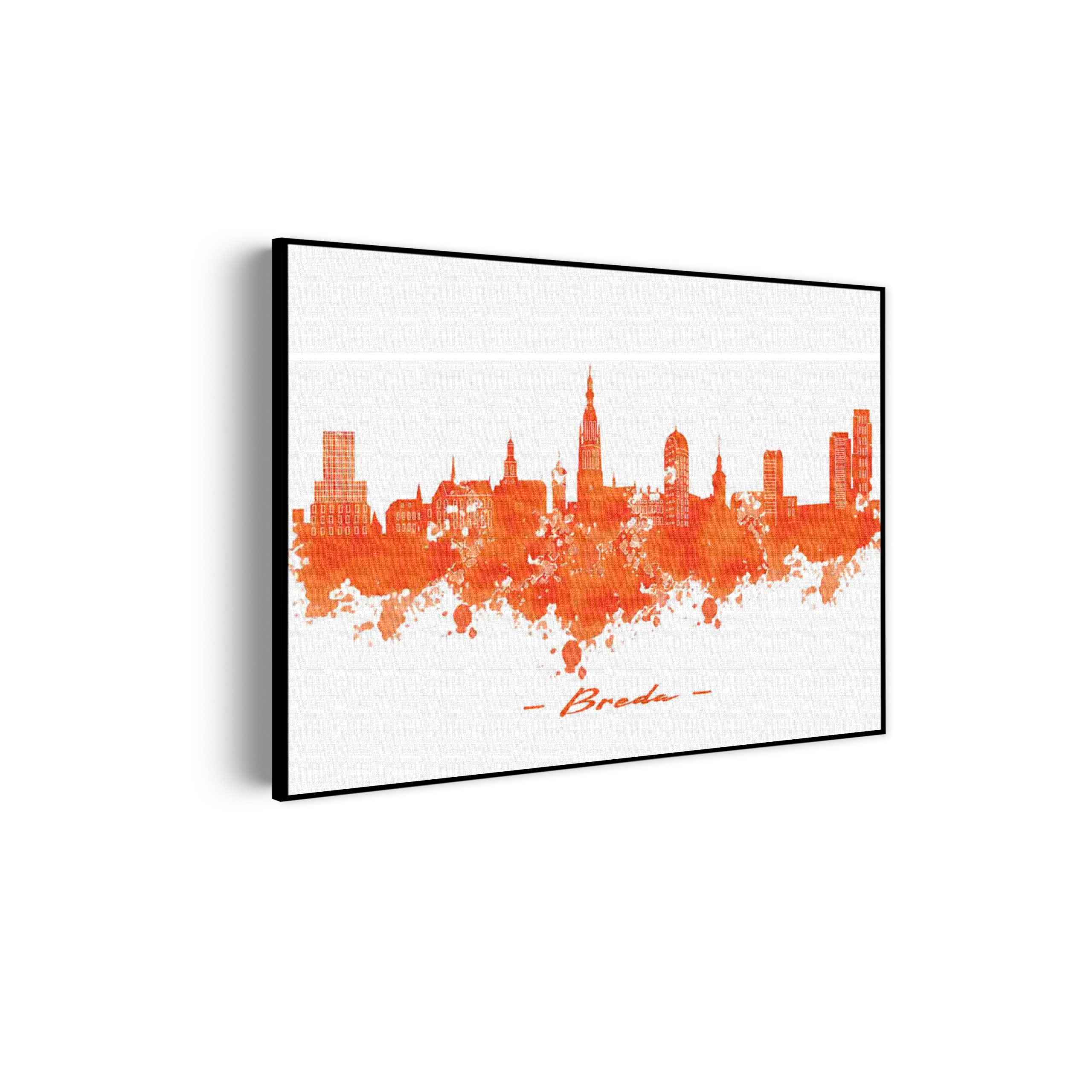 Akoestisch Schilderij Skyline Breda Watercolor Paint Rechthoek Horizontaal Template 50 70 Horizontaal Steden 3 scaled 1