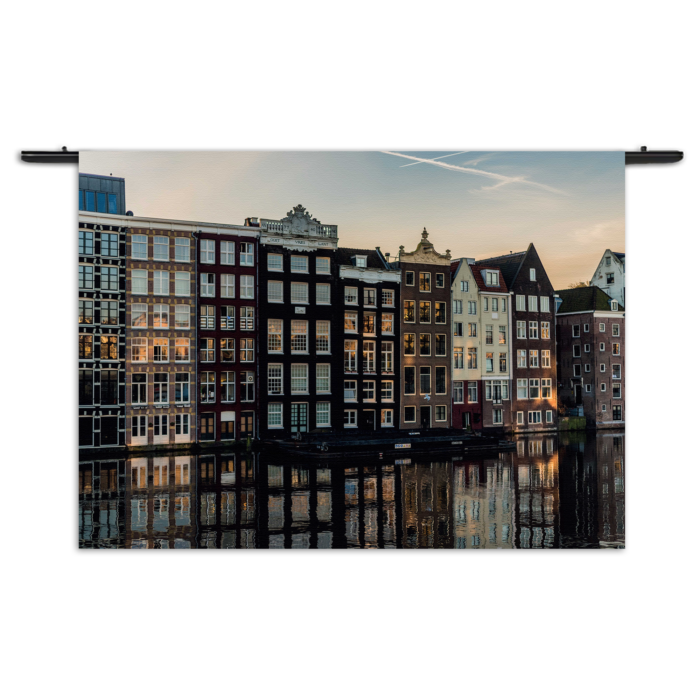 Wandkleed Aan die Amsterdamse Gracht Rechthoek Horizontaal Template 50 70 Horizontaal Steden 33 1 1