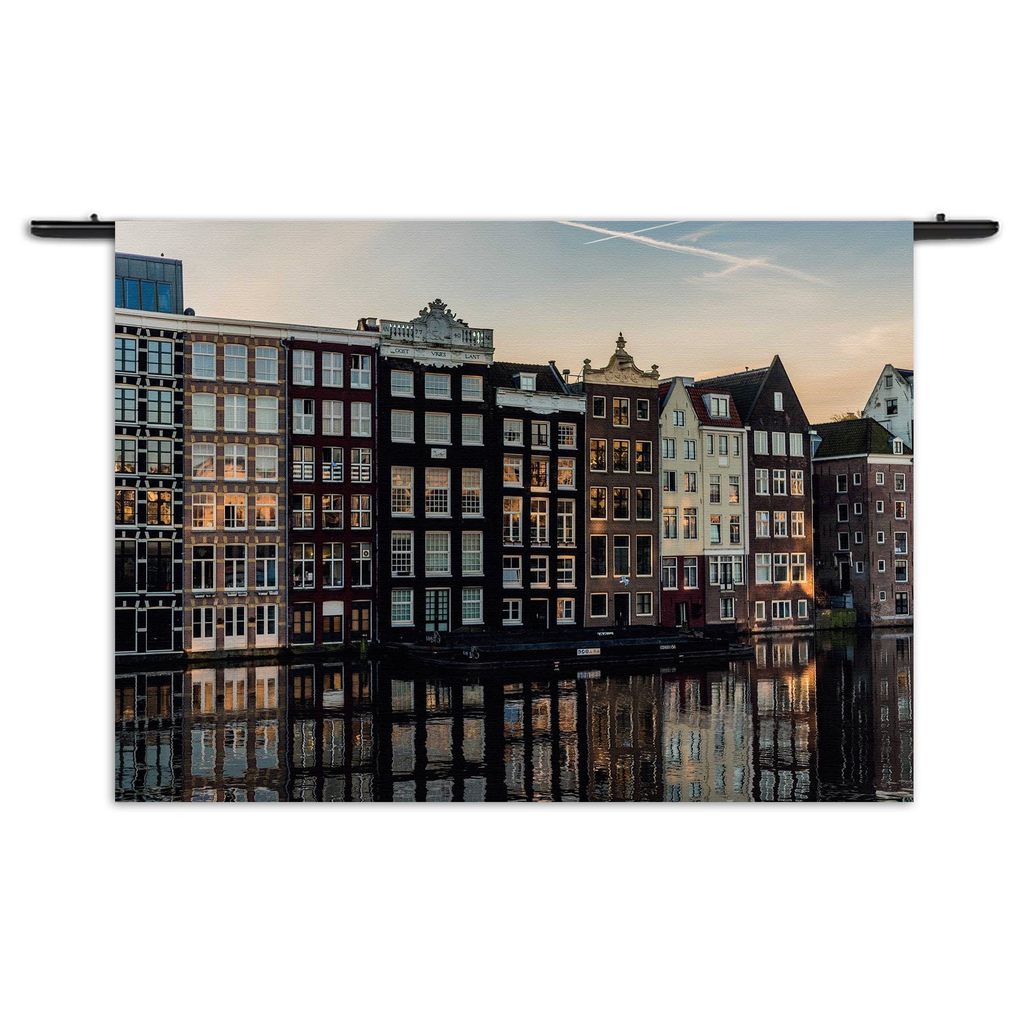 Wandkleed Aan die Amsterdamse Gracht Rechthoek Horizontaal Template 50 70 Horizontaal Steden 33 1 1