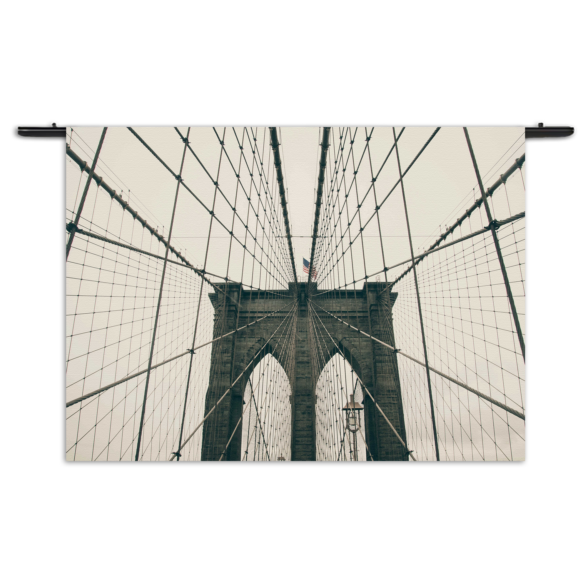 Wandkleed Brooklyn Bridge New York City Rechthoek Horizontaal Template 50 70 Horizontaal Steden 41 1 1