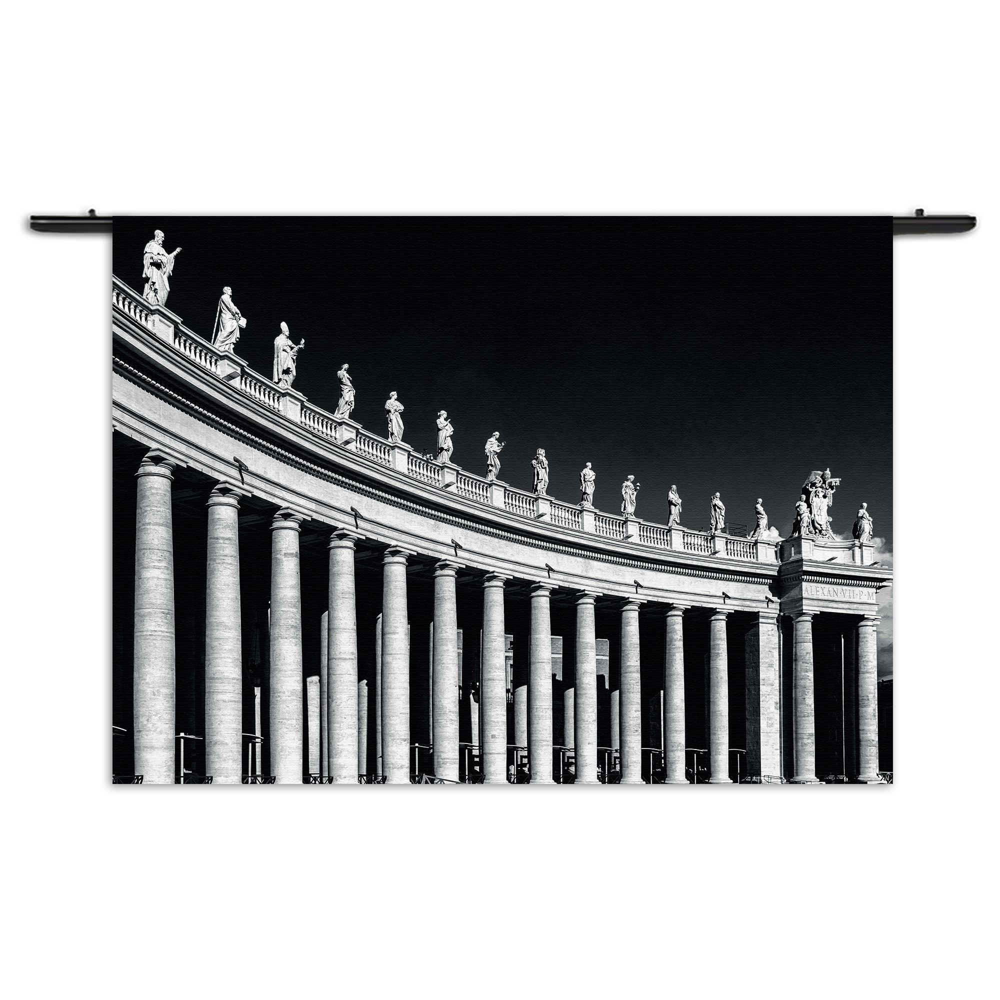 Wandkleed De Zuilen van het Sint-Pietersplein Rechthoek Horizontaal Template 50 70 Horizontaal Steden 42 1 1