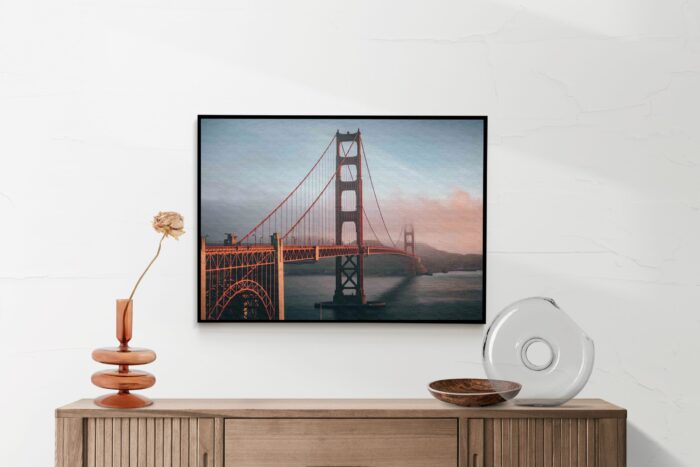 Akoestisch Schilderij Golden Gate Bridge San Francisco Rechthoek Horizontaal Template 50 70 Horizontaal Steden 49 2 scaled 1
