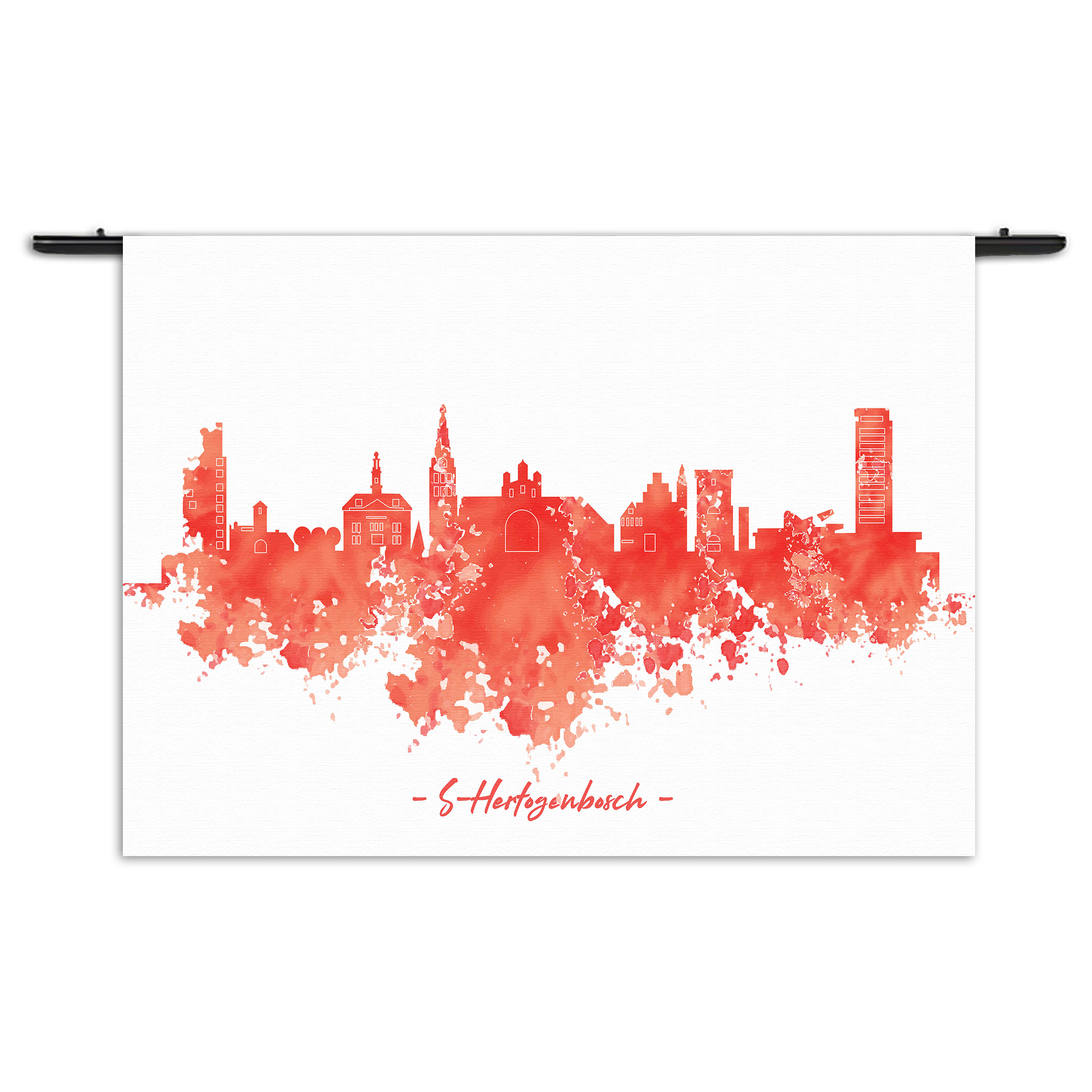 Template_50-70_Horizontaal_Steden_54-1-1.png Wandkleed Skyline 's-Hertogenbosch Watercolor Paint Rechthoek Horizontaal Template 50 70 Horizontaal Steden 54 1 1