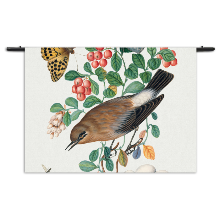 Wandkleed Prent Natuur Vogel en Bloemen 05 Rechthoek Horizontaal Template 50 70 Horizontaal Vintage 5 1 1