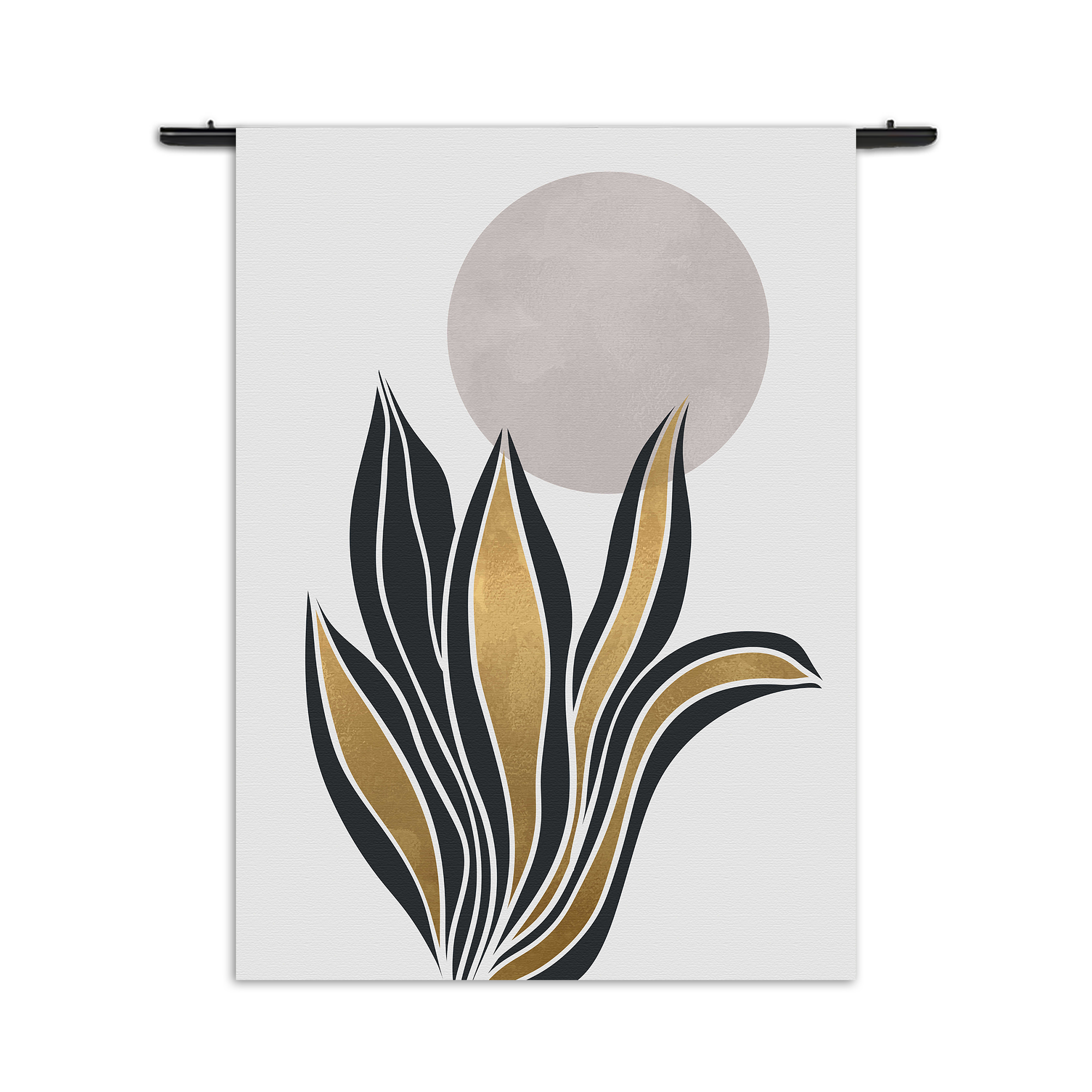 Template_50-70_Verticaal_Abstract_04-3 Wandkleed Het gouden blad Rechthoek Verticaal