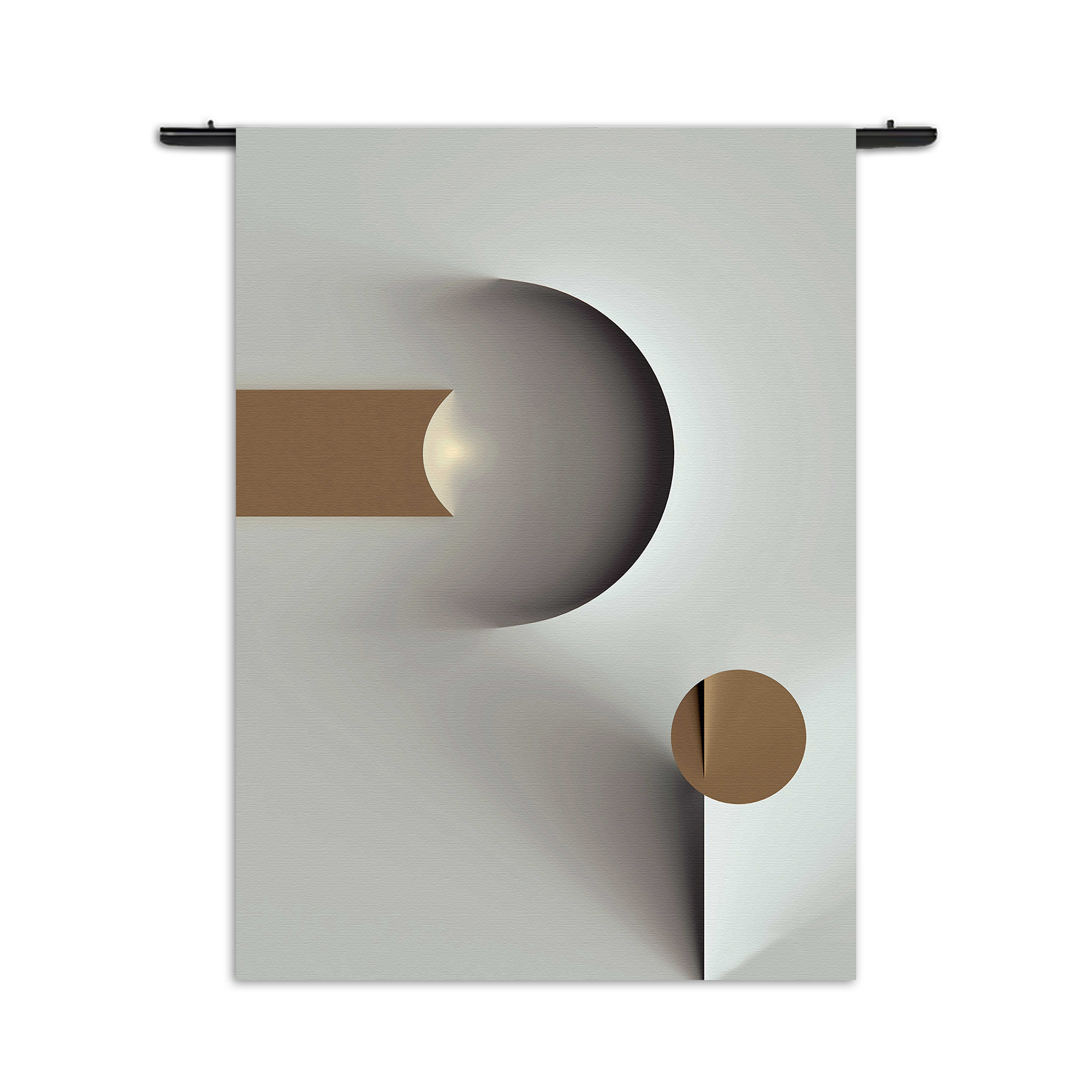 Template_50-70_Verticaal_Abstract_101-3 Wandkleed Scandinavisch Wit met Goudkleurig Element 03 Rechthoek Verticaal