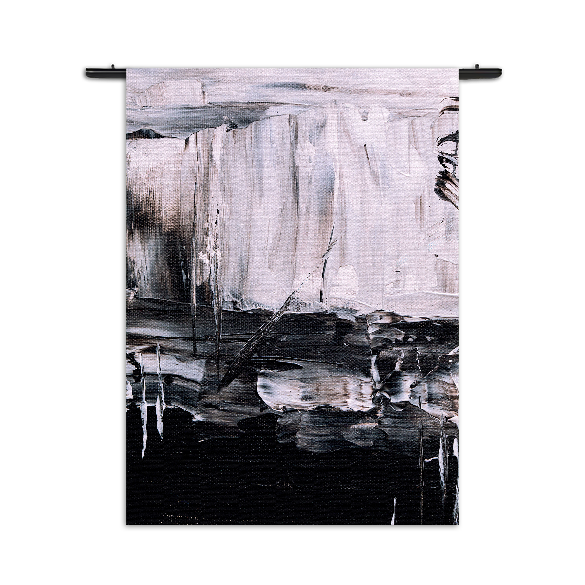 Wandkleed Zwart wit schilderwerk Rechthoek Verticaal